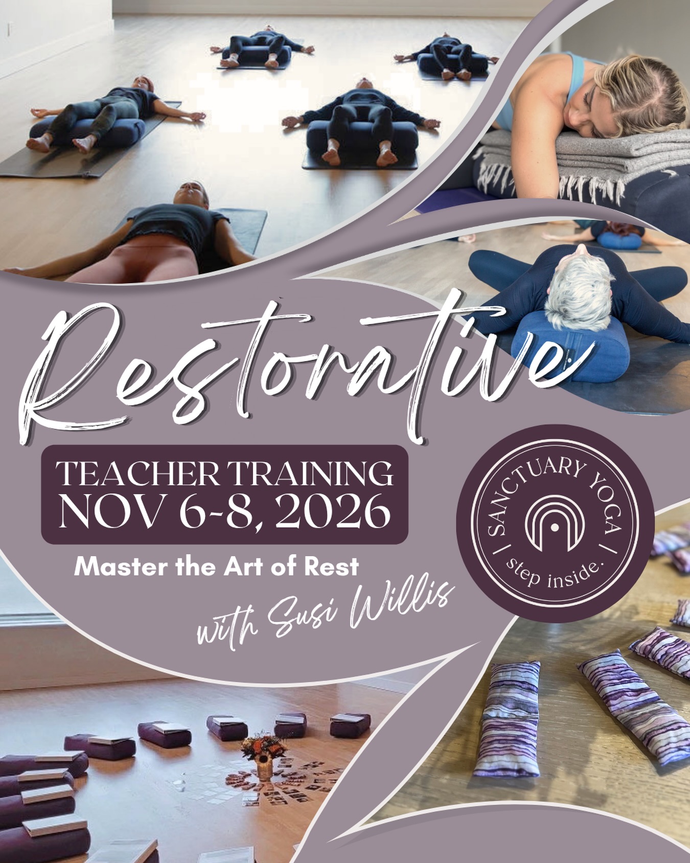 The world rarely allows us to slow down—which is exactly why Restorative Yoga is more essential than ever. Your nervous system will thank you. 🙏
Join Susi Willis (RYT 500) this November for a deep dive into the science of stillness. This isn’t just about learning where to place a bolster; it’s about understanding the “inner architecture” of rest, the mechanics of the nervous system, and how to hold a truly transformative container for your students.
Whether you’re a teacher looking to add this tool to your kit or a student wanting to deepen your own practice, this weekend is for you.
✨ Restorative Teacher Training
🗓️ Nov 8 - 10
💸 EARLY BIRD: Save $45 before Oct 2nd!
Click the link in bio to save your spot and learn to lead from a place of deep embodiment.