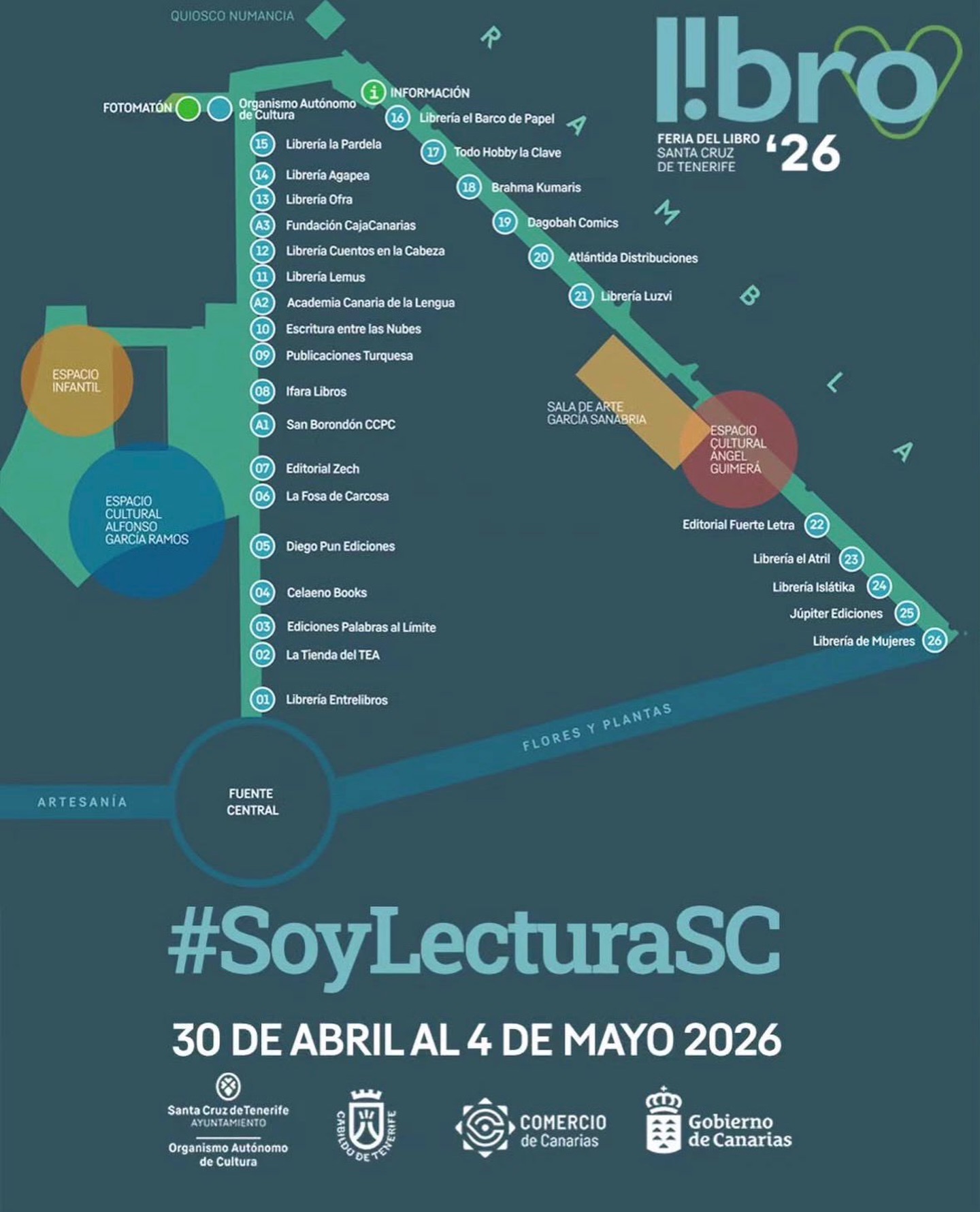 Conversaciones en torno a Ángel Guimerá y su María Rosa 📖
Este 1 de mayo, la literatura y la escena se encuentran en la Feria del Libro de Santa Cruz de Tenerife para abrir un espacio de diálogo vivo en torno a una de las grandes obras del teatro universal 📚🎭
📍 Espacio cultural Alfonso García Ramos
🕒 13:30 – 14:30 h
🎟️ Actividad abierta al público
Una propuesta dinámica que combina:
✨ Fragmentos dramatizados
✨ Reflexión y coloquio
✨ Miradas contemporáneas sobre el conflicto, la pasión y la condición humana en María Rosa.
Con la participación de especialistas del ámbito educativo y teatral como: Sofía Delgado, Miguel Ángel Martínez y Oswaldo Bordón, y la presencia de Compañía Hojarasca, que aportará su lenguaje escénico desde la investigación y la creación contemporánea.
Un encuentro para escuchar, mirar y pensar el teatro desde hoy, conectando palabra, cuerpo y memoria.
Una invitación a redescubrir los clásicos desde la escena viva♥️