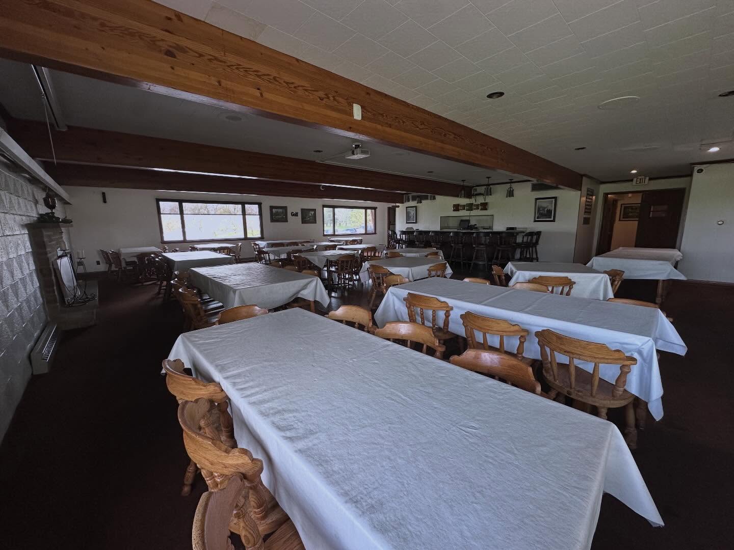 Looking for a space for your next event? Book at Dodge Point! Seating for 75+, A/V system, and separate restrooms for your group. Call Alex for availability and pricing! 608-987-2500 ⛳️