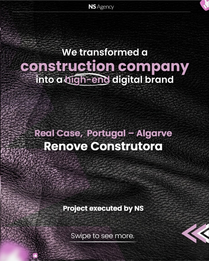A maioria das empresas do setor imobiliário ainda comunica da forma errada.
Fala sobre construção…
quando deveria falar sobre VALOR. 🏘️
Neste projeto com a Renove Construtora, o nosso objetivo não foi apenas criar um site.
Foi reposicionar a marca para o segmento premium, transformar a comunicação e criar um ativo digital capaz de atrair clientes mais qualificados.
Porque no mercado imobiliário, quem comunica melhor, vende melhor.
Este é o tipo de estratégia que desenvolvemos no segmento de Imóveis & Imobiliárias da NS. 💜
.
Most real estate businesses are still communicating the wrong way.
They talk about construction…
when they should be talking about VALUE. 🏘️
In this project with Renove Construtora, our goal wasn’t just to build a website.
It was to reposition the brand for the premium market, elevate the messaging, and create a digital asset that attracts higher-quality clients.
Because in real estate, better positioning leads to better sales.
This is the kind of strategy we develop in NS’s Real Estate division. 💜