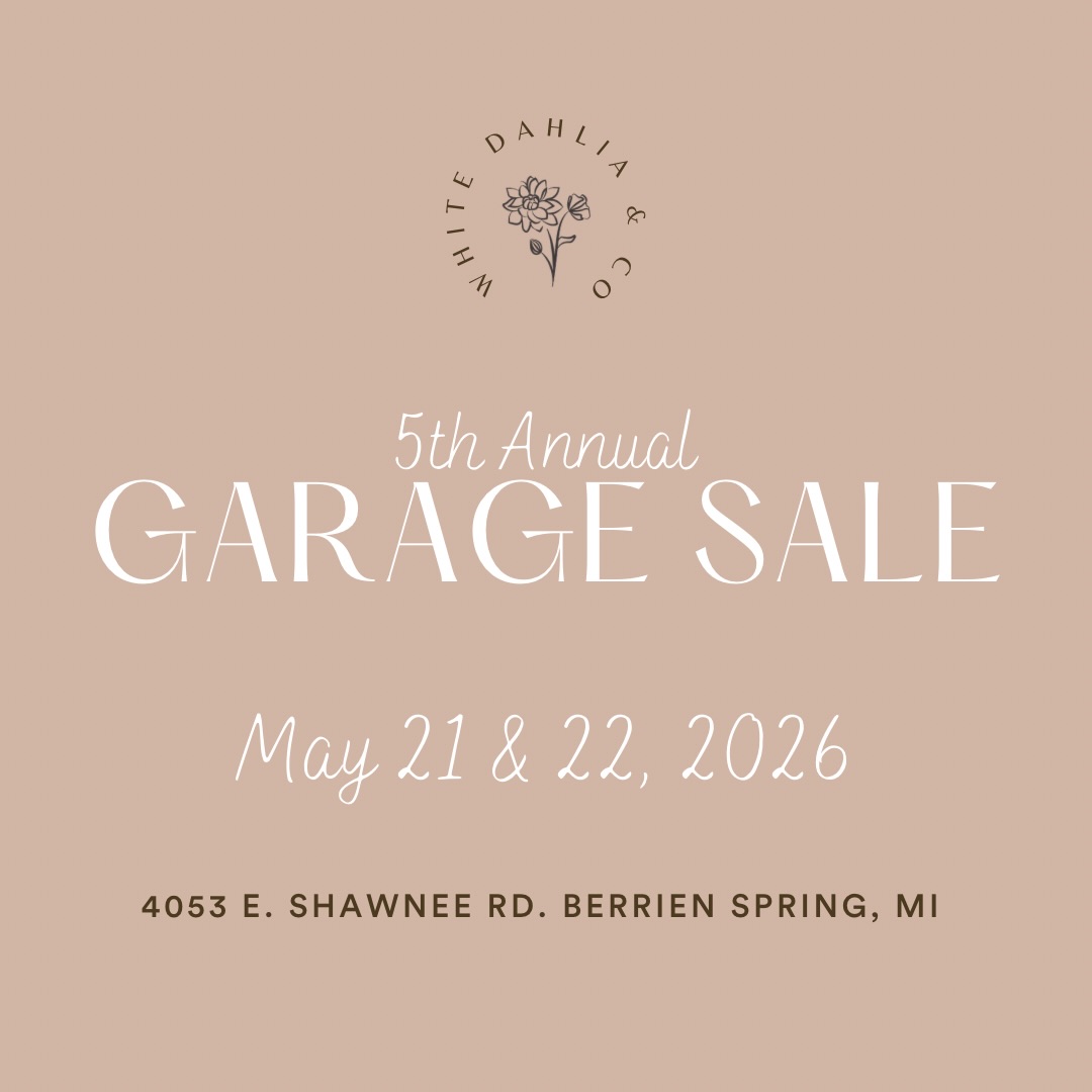 📣YOUR ATTENTION PLEASE!! 📣 It’s officially time for our annual Garage Sale!! We are unloading select inventory and selling it for a fraction of the price! Candle holders, furniture, dishes, and much more! Mark your calendars, we open 9 am Thursday May 21st. Just a few guidelines this year:
⭐️We will be open Thursday May 21st and Friday May 22nd from 9 am - 5 pm EST.
⭐️Cash or Venmo ONLY!
⭐️We will no longer be reserving items via DM. You must be here in person. First come first serve! We will still answer questions that you DM us.
Hope to see you there! 🙌🏼
#garagesale #inventorysale #decor #weddingdecor #southwestmichigan