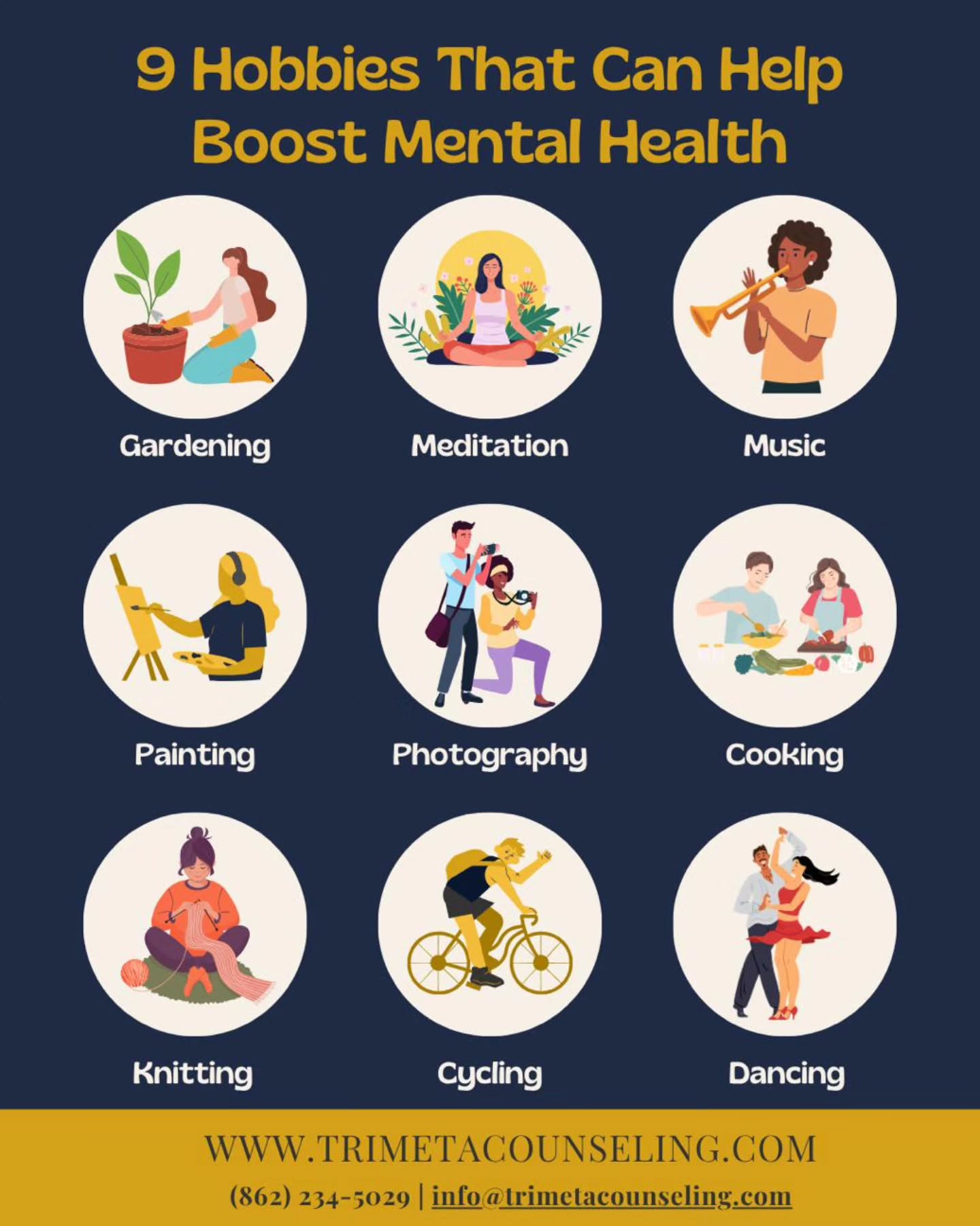 Taking care of your mental health doesn’t always look like therapy sessions or big life changes… sometimes it’s found in the small, everyday moments 💛
Whether it’s moving your body, creating something with your hands, or simply slowing down—hobbies can be powerful tools for grounding, expression, and healing.
This #MentalHealthAwarenessMonth, we’re reminding you that caring for your mind can look different for everyone—and that’s okay.
✨ Comment below: what hobby or activity helps boost your mental health?
Let’s share ideas and inspire each other 🤍
#YourStoryMatters #SelfCare #HealingInAction