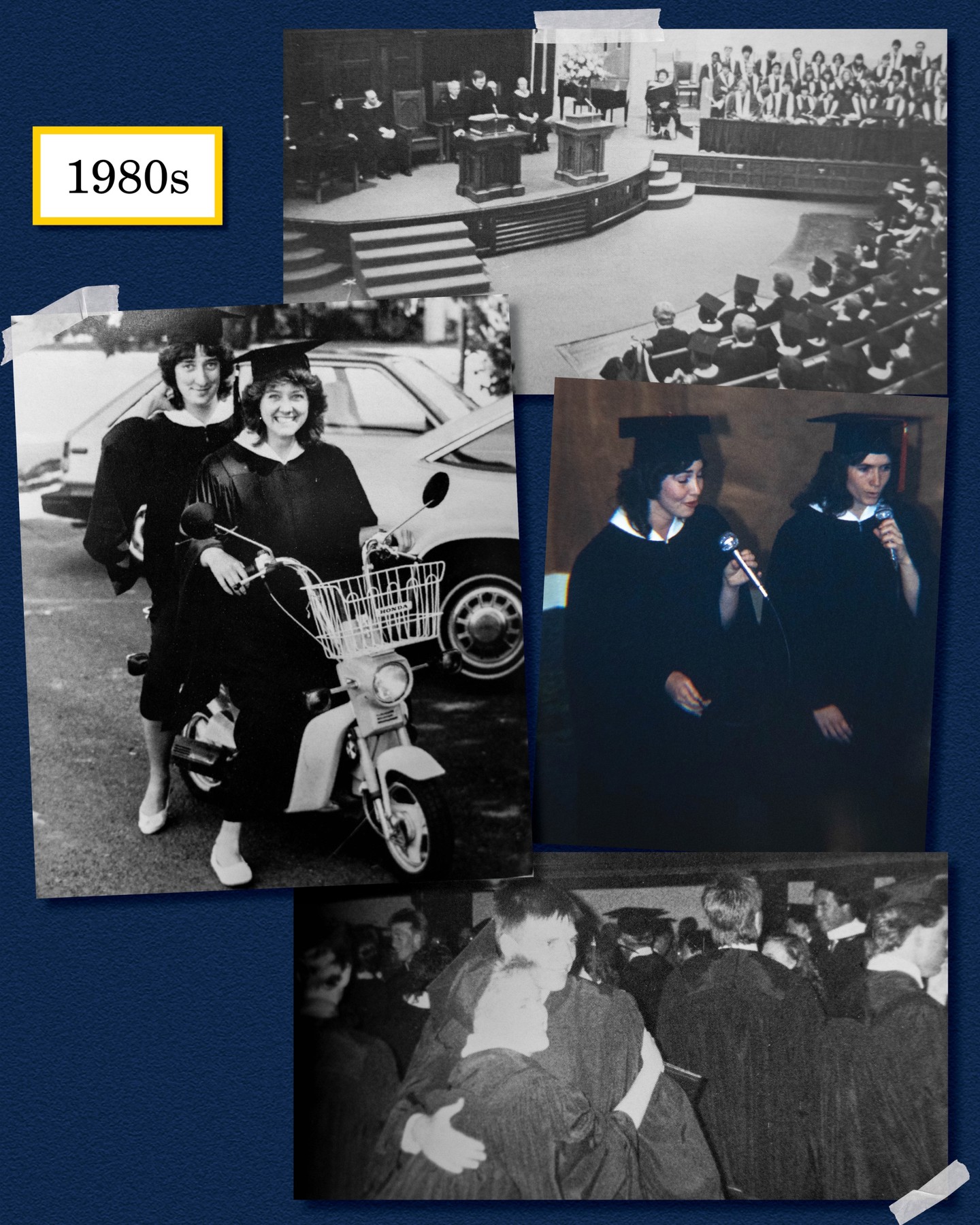 For 130 years, our academic year has concluded with a celebration of all our students have accomplished.
In this month’s 130-year anniversary reflection, just ahead of this year’s Spring Commencement, we’re looking back on the tradition of celebrating our graduates as they receive their degrees. It marks the culmination of their time at Bushnell, and we love seeing how caps and gowns have remained a constant throughout our history.
We look forward to adding Spring Commencement 2026 to that legacy next week!