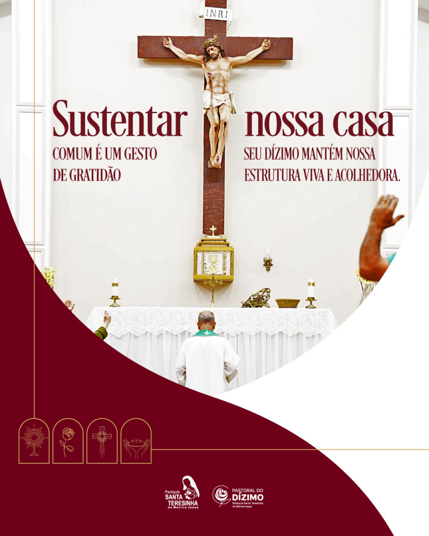 Para acolher bem os milhares de fiéis que passam por aqui todo fim de semana, nossa estrutura precisa de cuidado constante. 💡
A Dimensão Eclesial do dízimo é a expressão da nossa corresponsabilidade. Manter nossa Paróquia limpa, segura, iluminada e climatizada é um gesto de amor por quem chega cansado em busca de paz. Obrigado por nos ajudar a manter as portas sempre abertas!