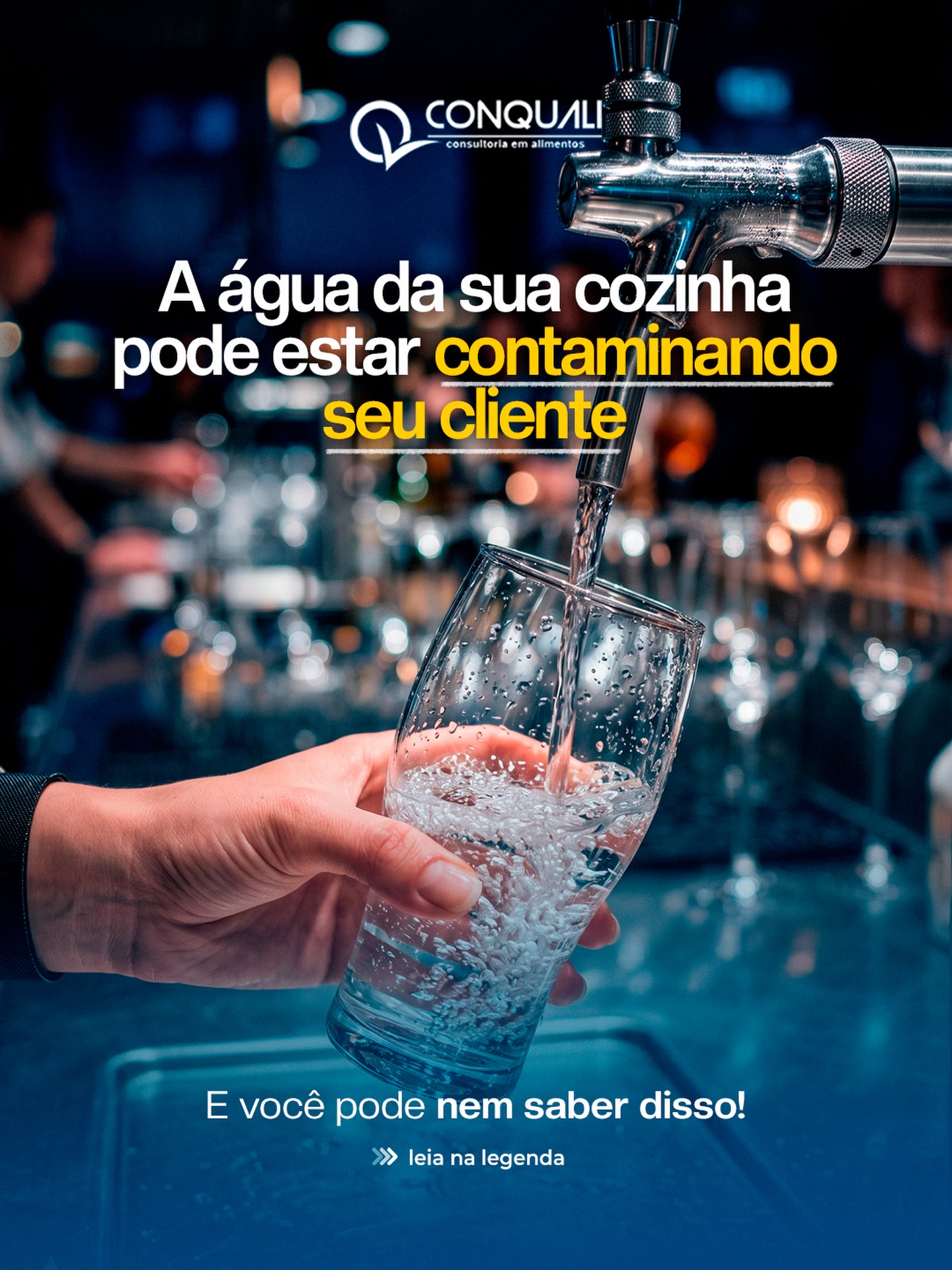 Salmonella.
Essas bactérias não têm cheiro, não têm cor e não alteram o sabor do alimento, mas causam surtos, internações e podem fechar seu negócio de um dia pro outro.
A qualidade da água usada na cozinha precisa ser monitorada com frequência. Isso inclui:
✅ Laudo de potabilidade atualizado
✅ Limpeza periódica da caixa d’água com registro
✅ Controle do reservatório e da rede utilizada
✅ Higienização correta de equipamentos que têm contato com a água
Quando esse controle não existe, o risco está presente em cada prato servido.
A Conquali ajuda seu estabelecimento a estruturar esse processo de forma segura e dentro das exigências da Vigilância Sanitária. 💙
📩 Fale com a gente pelo link da bio.
#SegurançaAlimentar #QualidadeDaÁgua #Belém #Pará #Conquali
