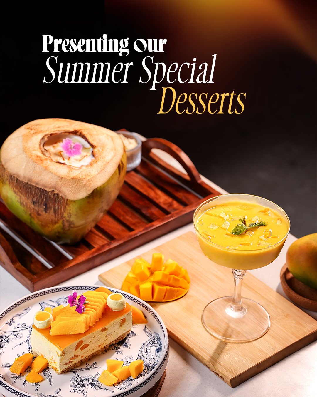 A new lineup of summer desserts has arrived at Nova House. Take your time and make sure dessert is part of the plan.
#novahouse #newhotelinmiraroad #newrestaurant
#banquetsinmiraroad #mangomenu
Mango menu, mango desserts, Nova house, new hotel in mira road, luxury hotel, summer special, places to eat in mira bhayandar