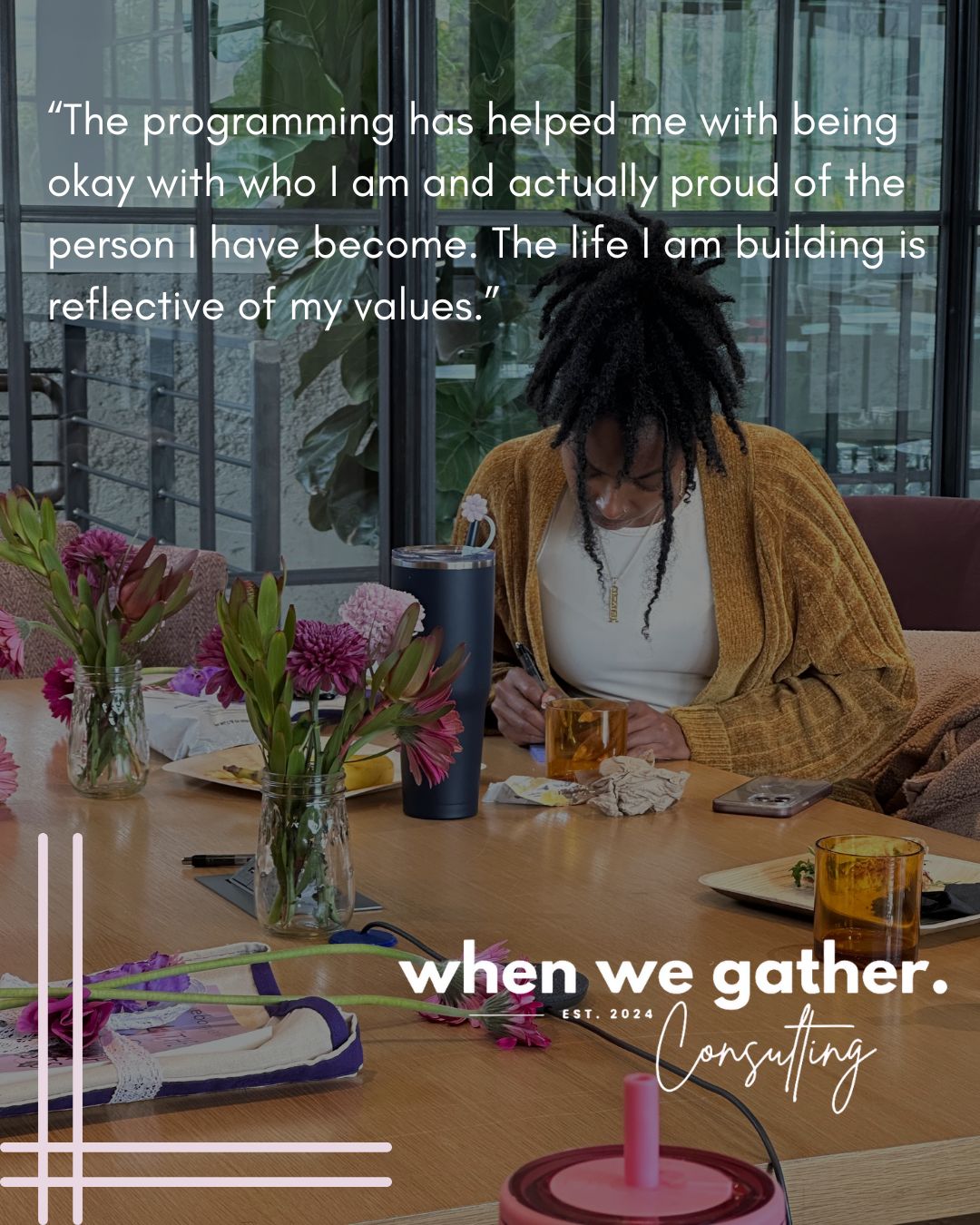 This is why we are here and why we gather.
We want you to have a space to return to yourself. To gain clarity in how you want to lead. We want for you to live life in a way that aligns with what matters most.
If this sounds like a space for you, we invite you to gather with us.
Complete the interest form linked in our bio for early access to registration to our 2026 Womanist Leadership Retreat.