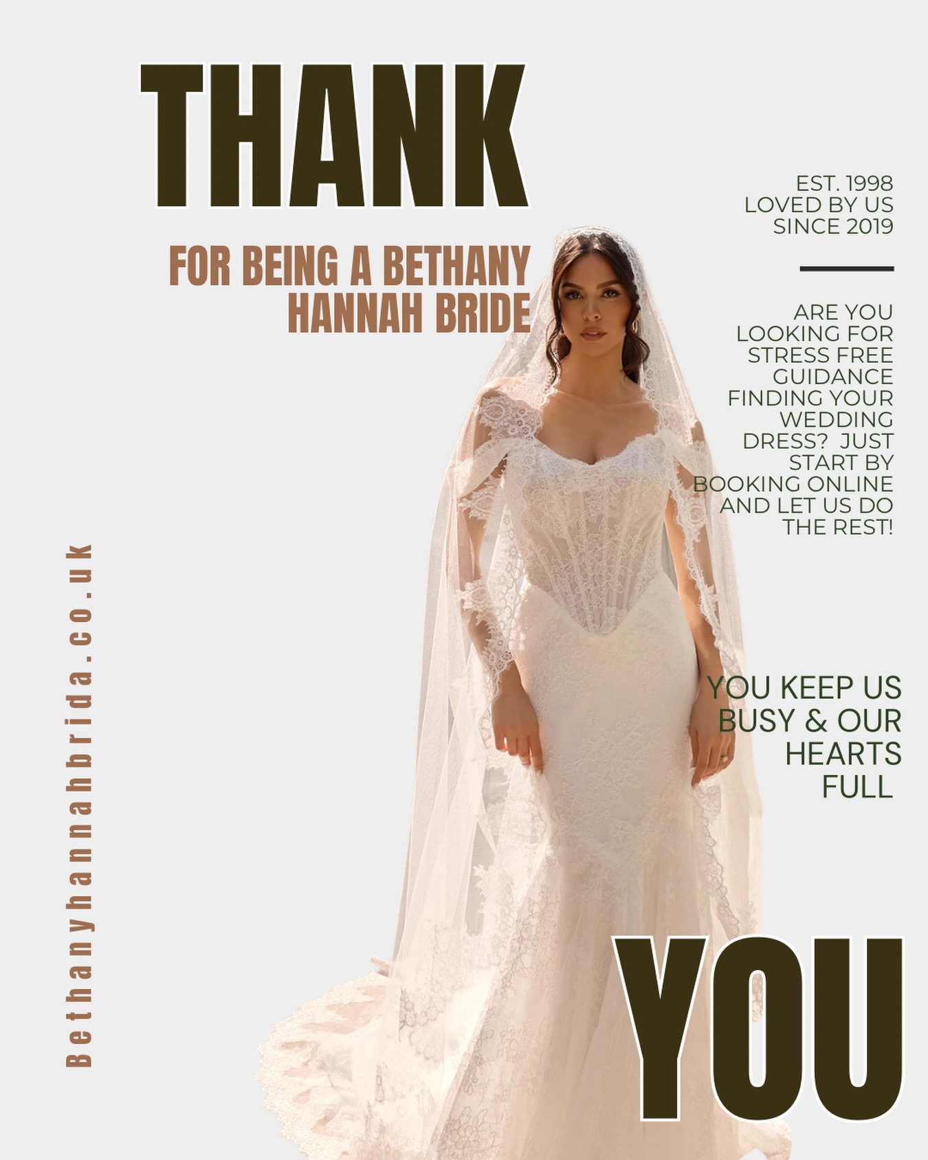 We're obsessed 🤎
If you feel like we've made your experience special, please share this post with your friends and help us make more wedding dreams come true! Your day should be nothing but calm, fun & special x
#bhbrides #bethanyhannahbride #weddingshop #brides #weddingday
