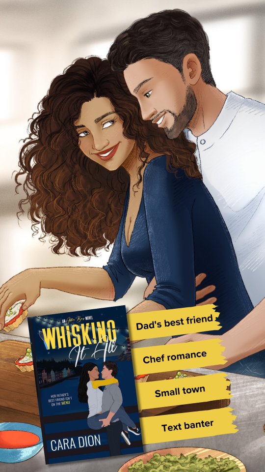 Whisking It All is now available on Kindle Unlimited
❤️ Father's best friend
❤️ Age gap
❤️ Forbidden romance
❤️ Small town
❤️ Found family
❤️ Spicy romcom
❤️ You've Got Mail vibes