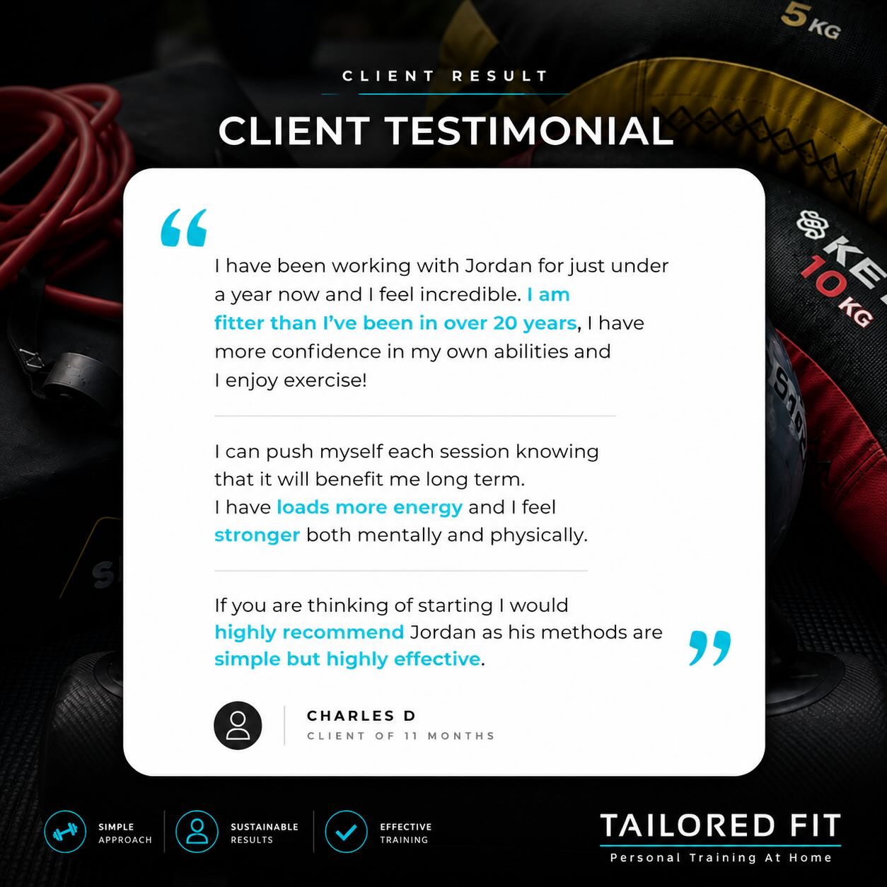 A huge amount of credit goes to Charles 👏 👏 👏
Nearly a year of consistency, effort and showing up and the results speak for themselves.
The biggest win for me is seeing someone go from unsure and hesitant around exercise to genuinely enjoying training and trusting what their body can do again.
Progress like this isn’t built overnight. It’s built session by session, week by week, through commitment and patience and he should be incredibly proud of how far he’s come.
Absolutely smashing it!
#personaltrainer #telfordpt #clientprogress #FitnessJourney #strengthtraining