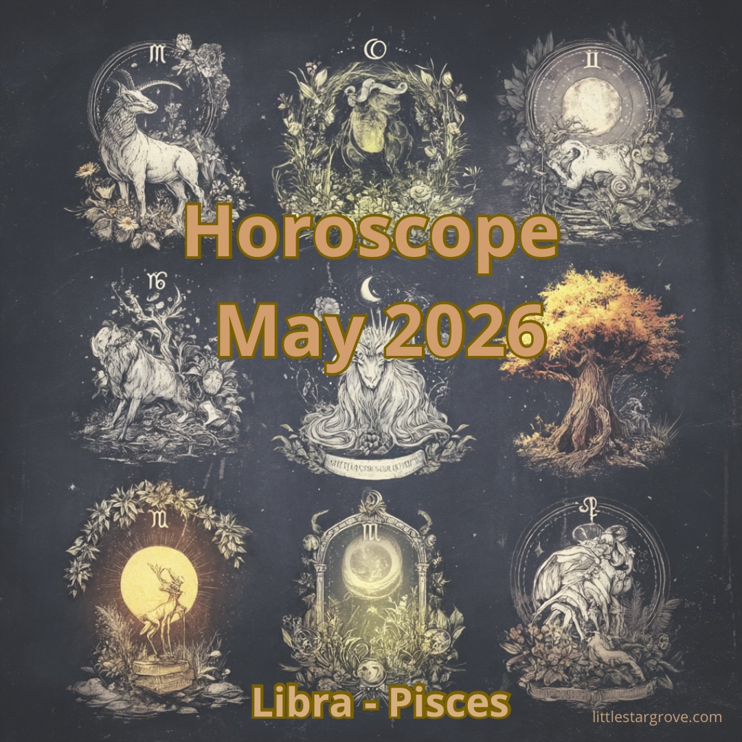 Horoscopes May 2026 ✨
Part 2: Libra ♎️ to Pisces ♓️
Transits:
Pluto retrograde in Aquarius - May 6th
Venus enters Cancer - May 18th
Sun enters Gemini - May 20th
May brings a more reflective energy, combined with a growing need for clarity and reorganization. With Pluto retrograde in Aquarius, you may feel called to pause and take a closer look at your relationships, long-term goals, and the direction everything is heading.
As Venus enters Cancer, your focus naturally turns inward. Emotions, comfort, and close connections become more important, highlighting the need for security and genuine support. This is a good time to slow down and nurture what brings you a sense of peace and emotional ease.
When the Sun enters Gemini, the energy becomes lighter and more dynamic. Curiosity increases, conversations pick up pace, and the desire to explore, connect, and move forward with new ideas becomes stronger.