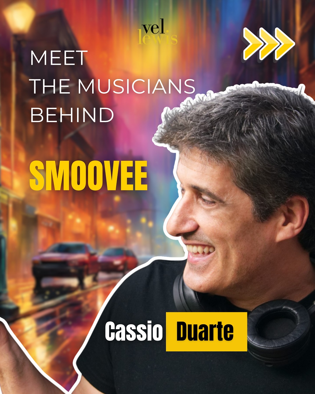 Meet Cassio Duarte, the percursionist behind ‘Smoovee’
Out May 22 on all digital platforms. Pre-save now.
Follow Vel Lewis Music for more!
#VelLewisMusic #Smoovee #jazz #hammondorgan #hamfam #organ #music #newsingle #cassioduarte #percussion #presave #youtube #spotify #applemusic #amazonmusic