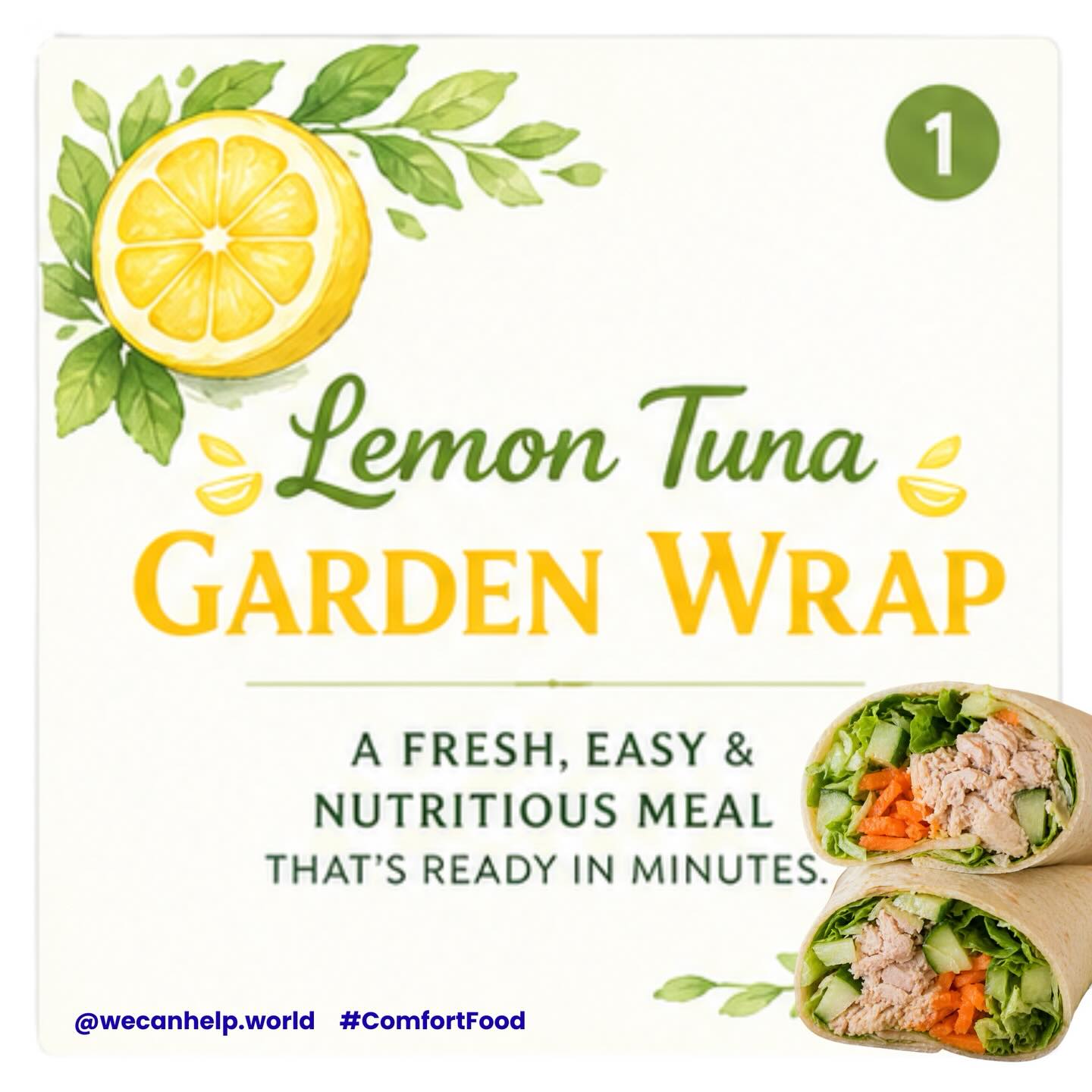 There’s something wildly comforting about tuna.
Maybe it’s because so many of us grew up on it.
Tuna sandwiches after school.
Tuna salad at grandma’s house.
That one reliable meal that somehow always showed up when the fridge looked questionable.
It’s humble.
Familiar.
And honestly? A little underrated.
That’s why our Lemon Tuna Garden Wrap became one of the featured recipes for our 🌸 In Full Bloom Spring Compassion on the Move pantry.
Because comfort food doesn’t always have to be heavy.
Sometimes comfort tastes like:
🥬 something fresh
🍋 something bright
💚 something simple that still feels made with care
This season, we’re reimagining comfort food through the lens of dignity, nourishment, and thoughtful choices for seniors in our community.
“Easy to make” should still feel beautiful.
And being cared for should still taste good.
This Is What Compassion Tastes Like.
#CompassionOnTheMove #ComfortFoodCampaign #InFullBloom #ComfortFood #CANHelp FoodWithDignity SeniorSupport CommunityCare ThisIsWhatCompassionTastesLike