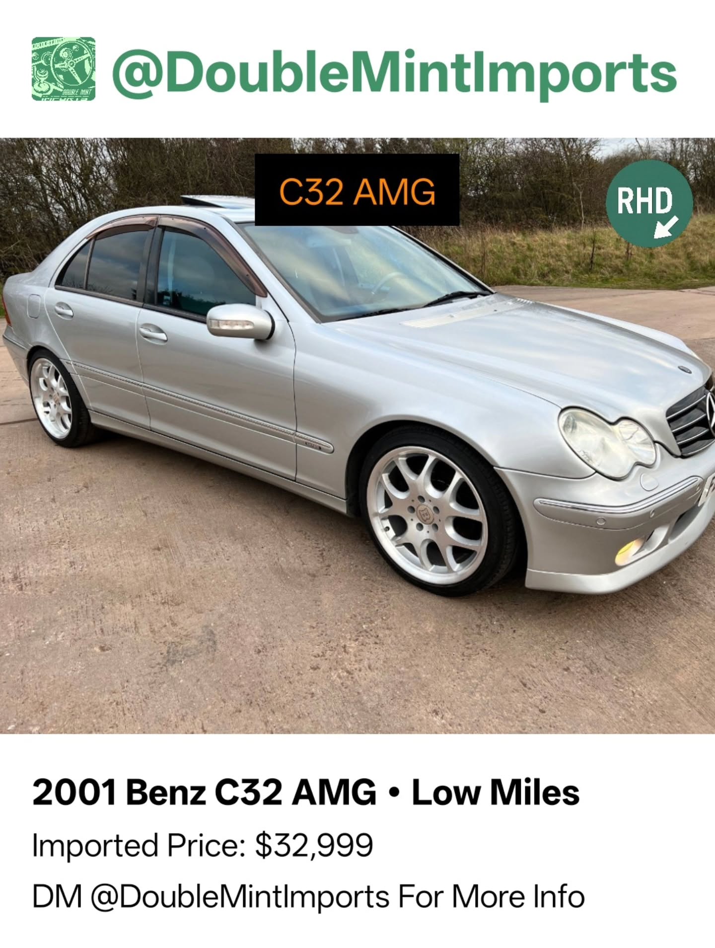 2001 Benz C32 AMG • Low Miles
Shipped Price(UK to NY): $32,999
(Includes All Fees: Conversion rate to USD, Shipping, Customs, UK Taxes and Admin Fees)
SELLERS DESCRIPTION
3.2 C32 AMG 4dr
Mileage
68,921 miles
Engine
3.8L
Description
Mileage
68,921 miles
Description
We are proud to offer this Low Mileage Rust Free LHD Extremely Rare C Class Genuine Brabus C 3.8 S Millennium Limited Edition, 4 Door Saloon Automatic, Only 69000 Miles with Documentation, This is Not c32 AMG as Advertised as this car does not fit into any Drop Box due to its rarity, Plaque in centre Consul states Number 19 of 100 although I have a certificate saying No 19 of 50 of these were ever made, according to spec sheets in book pack, I also Have The Certificate of Conformity, These were All Left Hand Drive vehicles, Imported from Japan, Rust Free Climate imported 2022, Dry Stored Since. Grade 4 Vehicle, Clear Car VX Report, all Documentation is available, Fully UK Compliant and Registered ready to go, Dry Stored since imported. Full Electric two Tone Heated Leather Seats with B Embossed in Headrests, Electric Sunroof, Genuine Diamond Cut Immaculate Brabus Wheels, Brabus Metal Foot Pedals, Gear-knob and Badges, Privacy rear glass with wind Deflectors, All Usual C32 AMG refinements with the additional Brabus Factory Extras, Bigger Engine from 3.2 to 3.8, Electric Rear Blind, Front and Rear parking sensors, Completely Original Car except for the English Double Din Pioneer Stereo, Please see over 90 photos plus a detailed walk around video.
Random Quote: "The road is my runway."
****DM US FOR MORE INFO****
MOT: No DVSA tests found.
#benz #c32 #amg #miles #mercedes