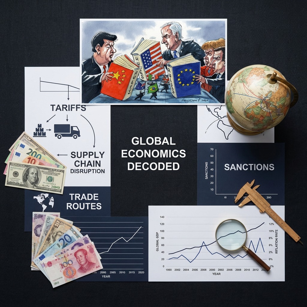 Tariffs, sanctions, and supply chains—global economics can feel like a bit of a maze. 🌍 We’re here to clear the path and decode the jargon into plain English so you can stay informed without the headache. Which economic topic should we tackle next?