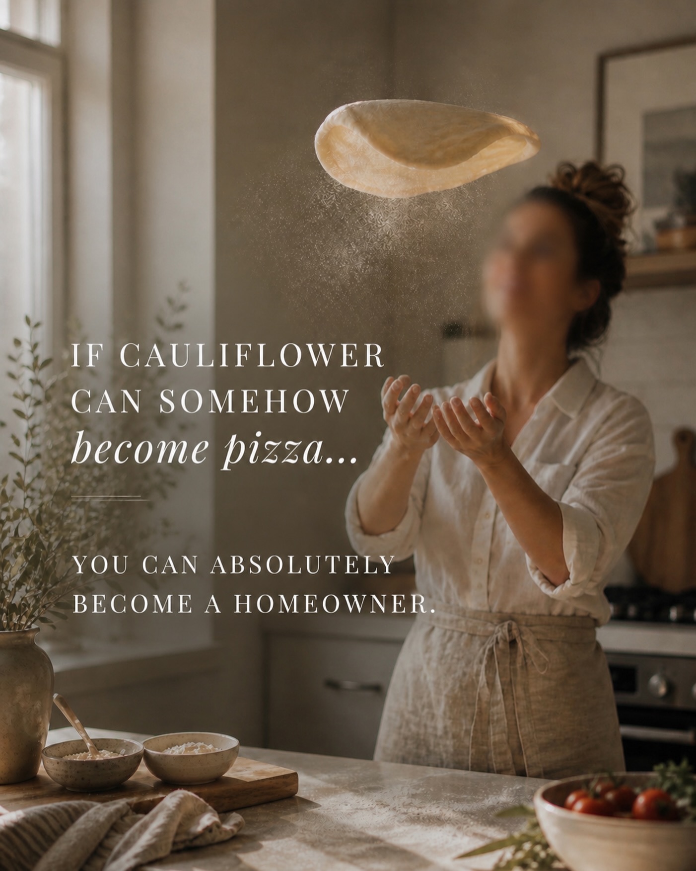 I mean are cauliflower pizza’s actually any good? I 100% stole this idea from Pinterest but it made me smile so I thought it might you too. I mean, it’s true! I have had a lot of people reach out over the years who felt stuck in the rental market and even if you aren’t ready to pull the trigger today, I would highly recommend reaching out to a mortgage broker who can at least help you put together a game plan that you can work towards. I know awesome people who genuinely care!
Owning your own real estate will most likely be your greatest investment. I know it can feel so far away in today’s market but you might be surprised as to how close you actually are from home ownership.
I’m always here to answer questions!