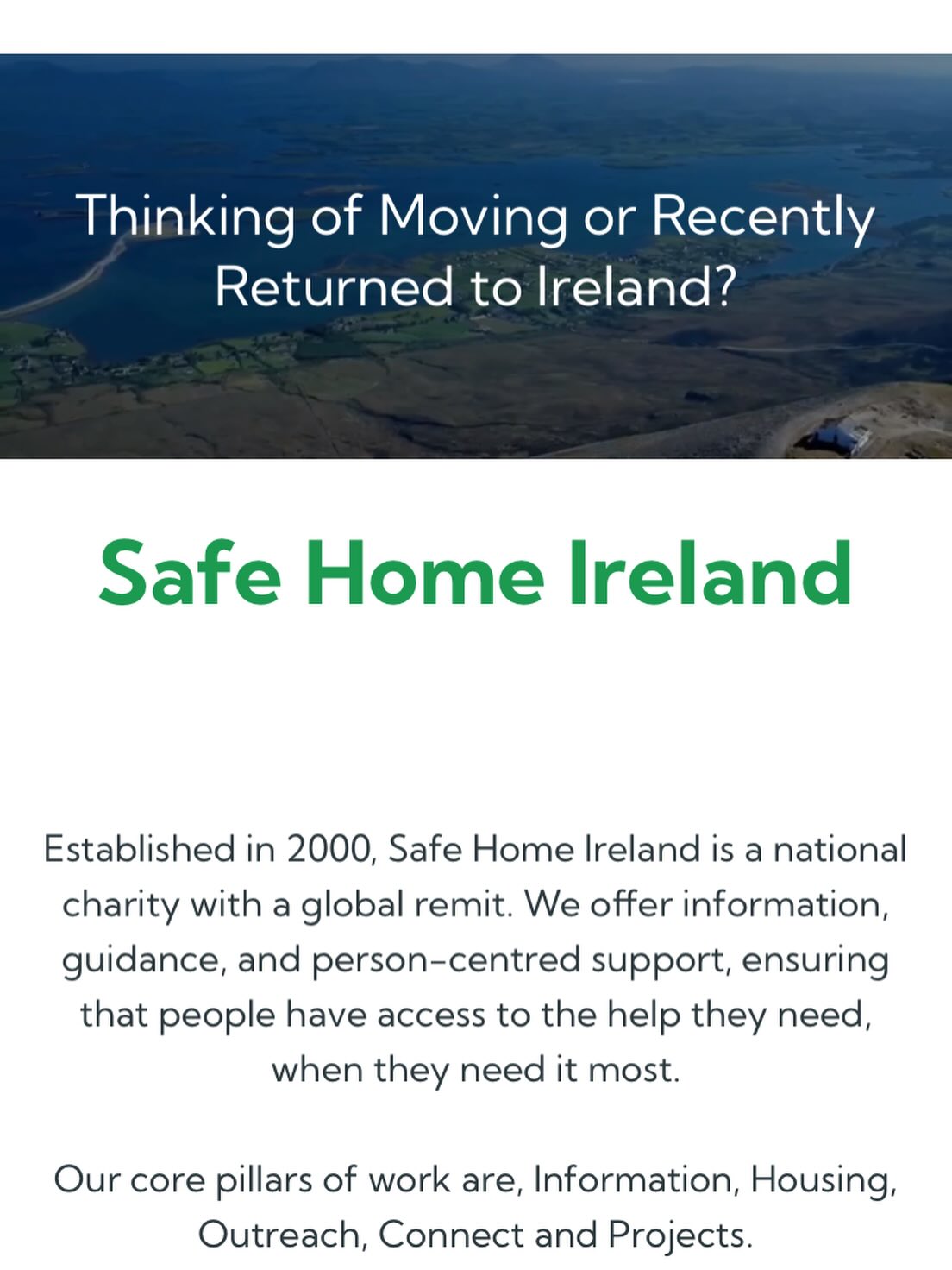 We are very pleased to welcome the team from Safe Home Ireland to the Irish Elderly Advice Network Lunch Club on Thursday 7th May. If you are thinking of moving back to Ireland and have questions, concerns, worries, please come along from 11.30 to 4pm. St Thomas More, 9 Henry Road, London, N4 2LH.
@safehomeireland