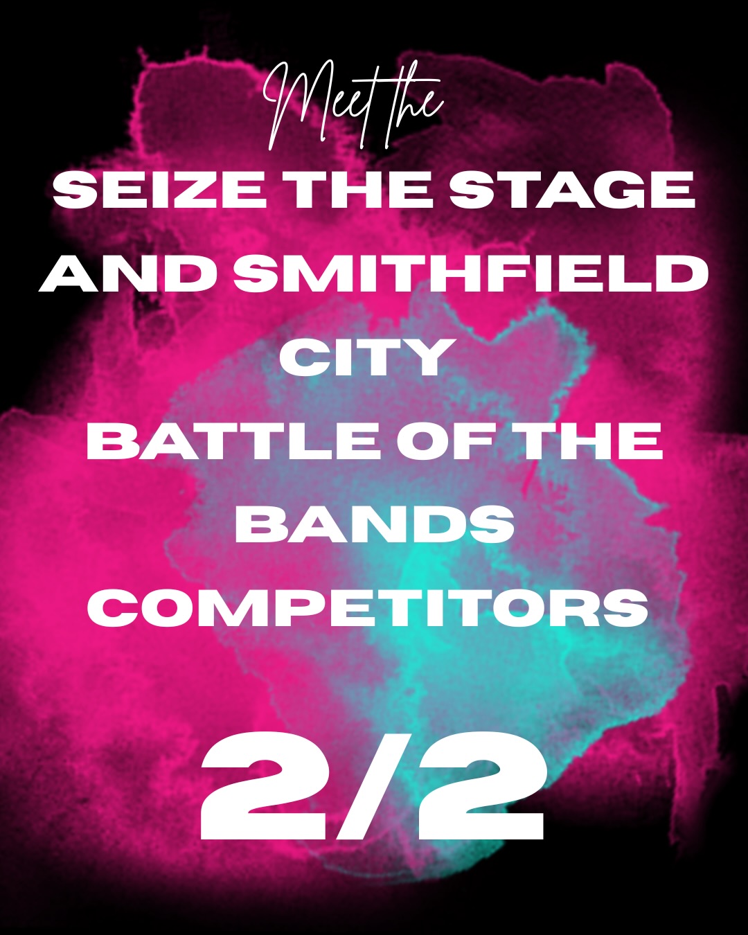 More bands joining the lineup for the Seize The Stage Battle of the Bands with Smithfield City:
• Girlfriends Hoodie
• Vagrant Mystics
• Spitwhad
This lineup is bringing everything from alternative and indie to heavy, high-energy performances, and we can’t wait to see these bands take the stage.
Friday, May 8
FREE • All Ages
Smithfield, Utah
Grand Prize:
$750 Studio Credit from Seize The Night Records
Huge thank you to every band that submitted. The amount of great local talent made this a tough lineup to narrow down.
Come be part of a night focused on local music, community, and live performance.
#battleofthebands #utahbands #livelocalmusic #cachevalley #seizethenightrecords