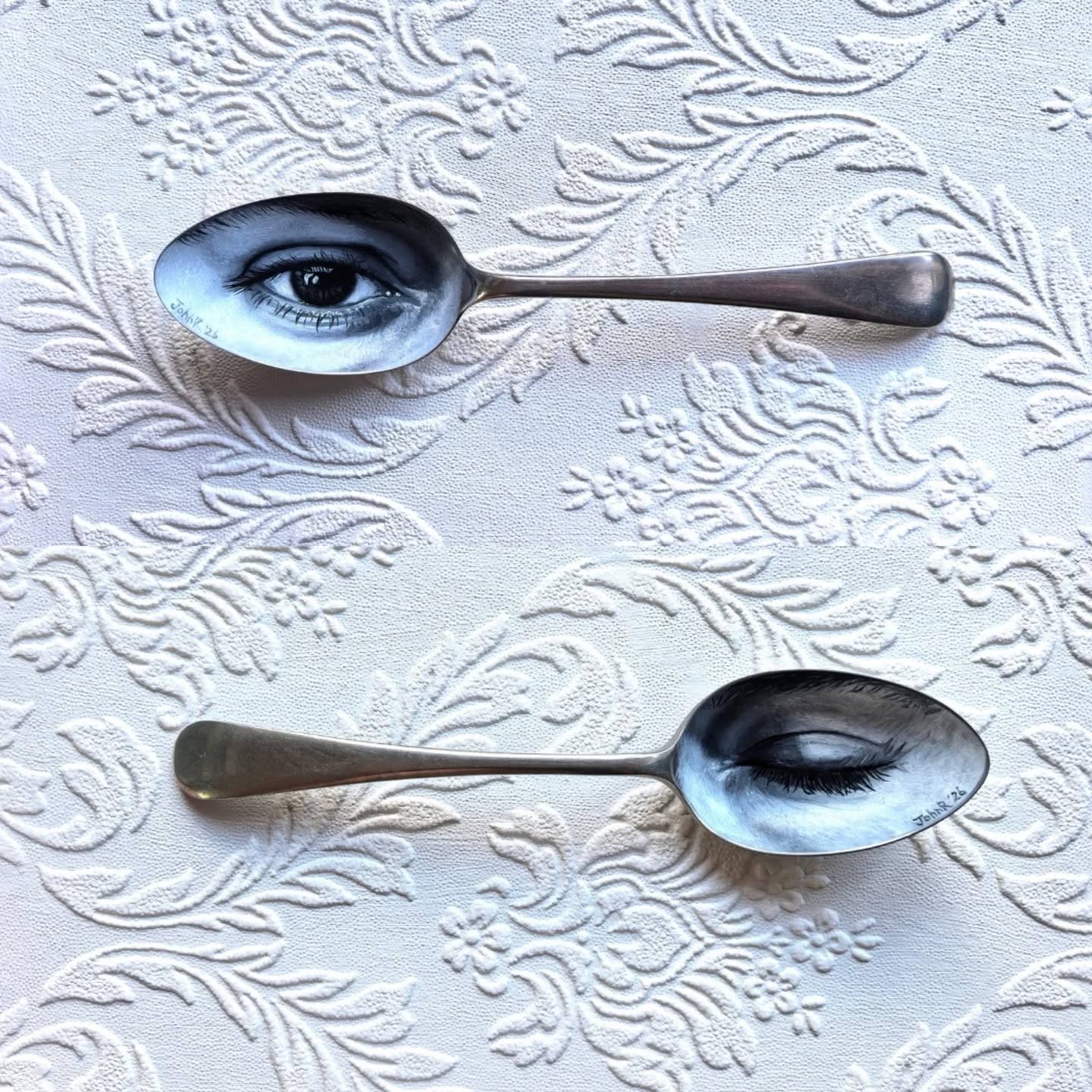 "An Eye for an Eye"
Oil on found objects
2026
Delivering these today to be part of the upcoming 2026 Enduring Signatures Exhibition.
11 May to 16 July 2026
Venue: Sasol Place
SEE you there. 👀
#art #eye #oilpainting #exhibition #blackandwhite