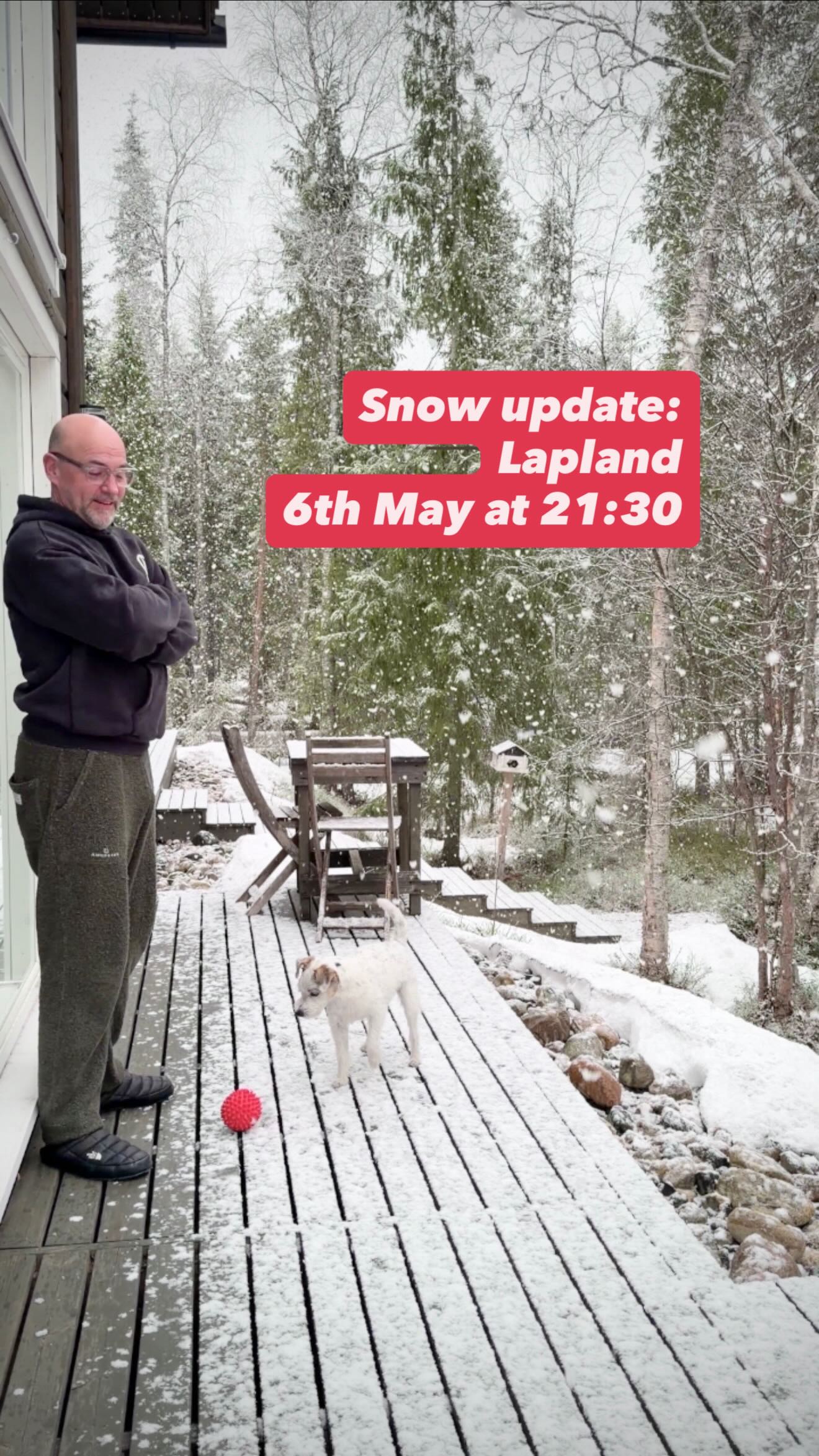 So…snow update continues😁
It’s 6th May at 21:30. Yes, it’s so light outside because soon we will have 24hrs daylight.
📍Levi Foxfires
#visitlapland #levilapland #finnishlapland