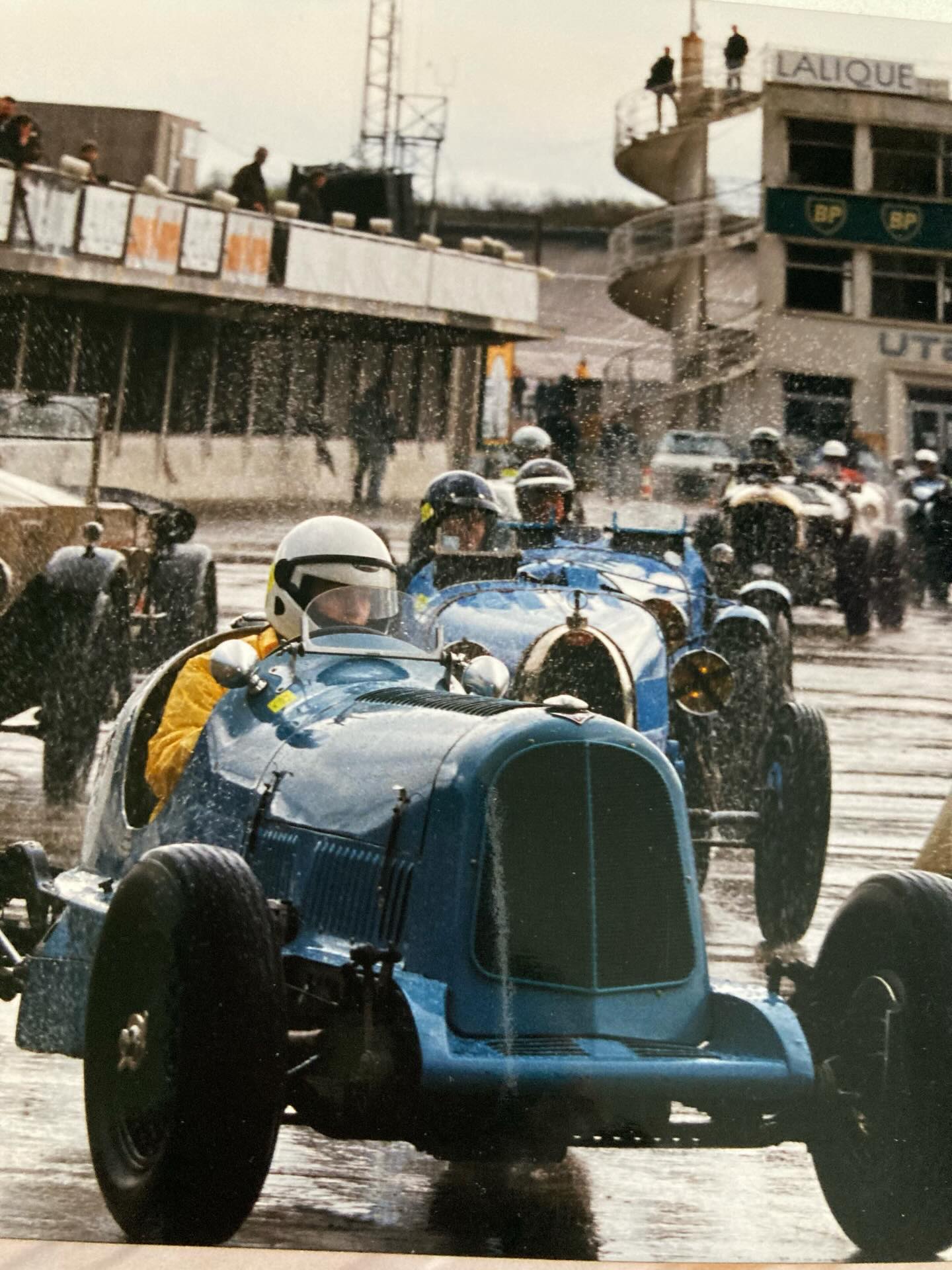 A few of photos of when I used to race with the VSCC and the HGPCA. Once bitten by the racing bug it never leaves you and I keep promising myself that I’ll put the helmet back on and return…
1. 1936 Alvis special at a wet Montlhéry outside Paris
2. 1969 Landar at a Goodwood track day mid 1990’s
3. 1978 Donington Park where I fell in love with the Maserati 250F
4. 1952 HWM GP car with my father giving encouragement before practice
5. VSCC Prescott hill climb in the Alvis
6. Goodwood Revival racing in the Richmond & Gordon Trophy and being supported by father and IN Racing. Photo taken by @profilepublications
7. Temporarily in front of Gregor Fisken in the Cooper Bristol at Donington Park