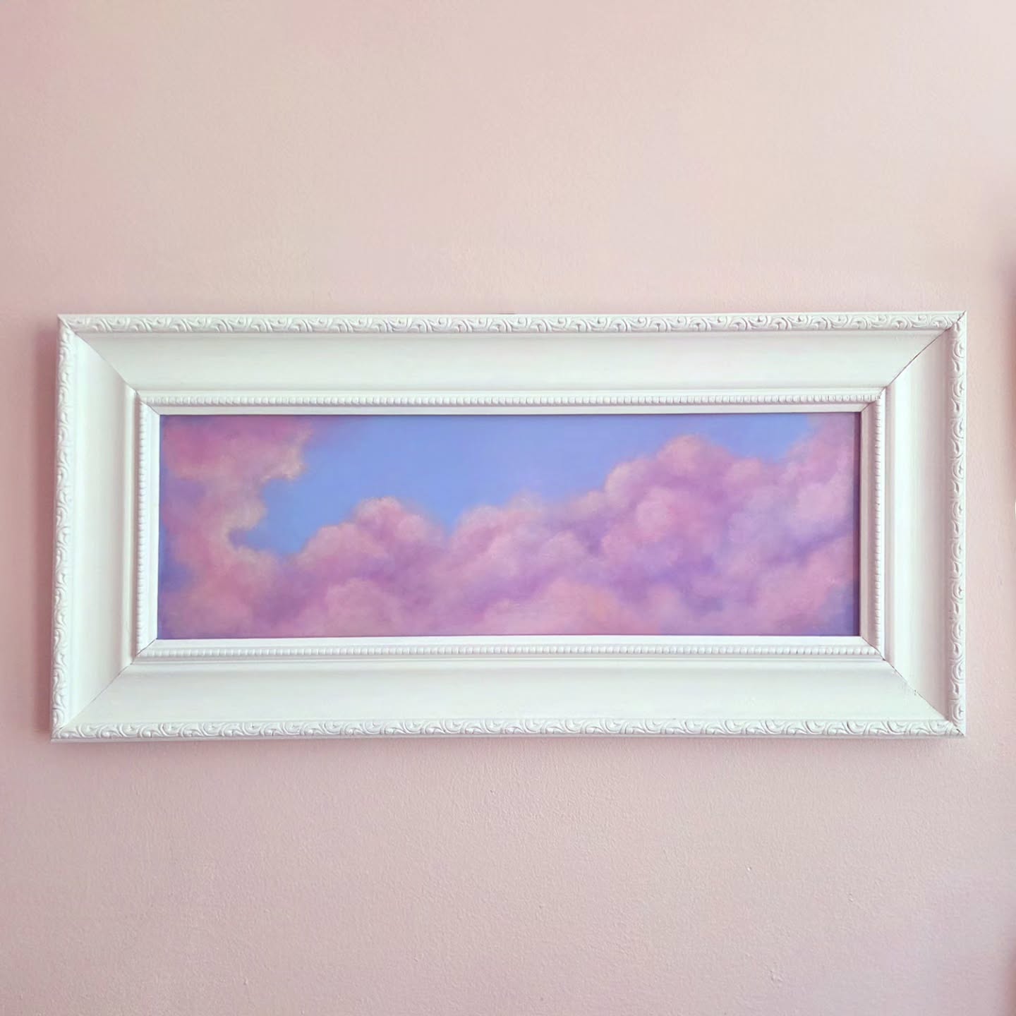 ✨️Go ahead and open another bottle! 🍾 because "Rosè Skies" is finally finished!
Isn't she just stunning? This piece was custom made for this vintage, solid wood frame and let's just say everything really fell into place with this one 😊
Available now at elizabethsloas.com
#paintingforsale #originalart #gallerywallinspo #artforsale #cloudpainting