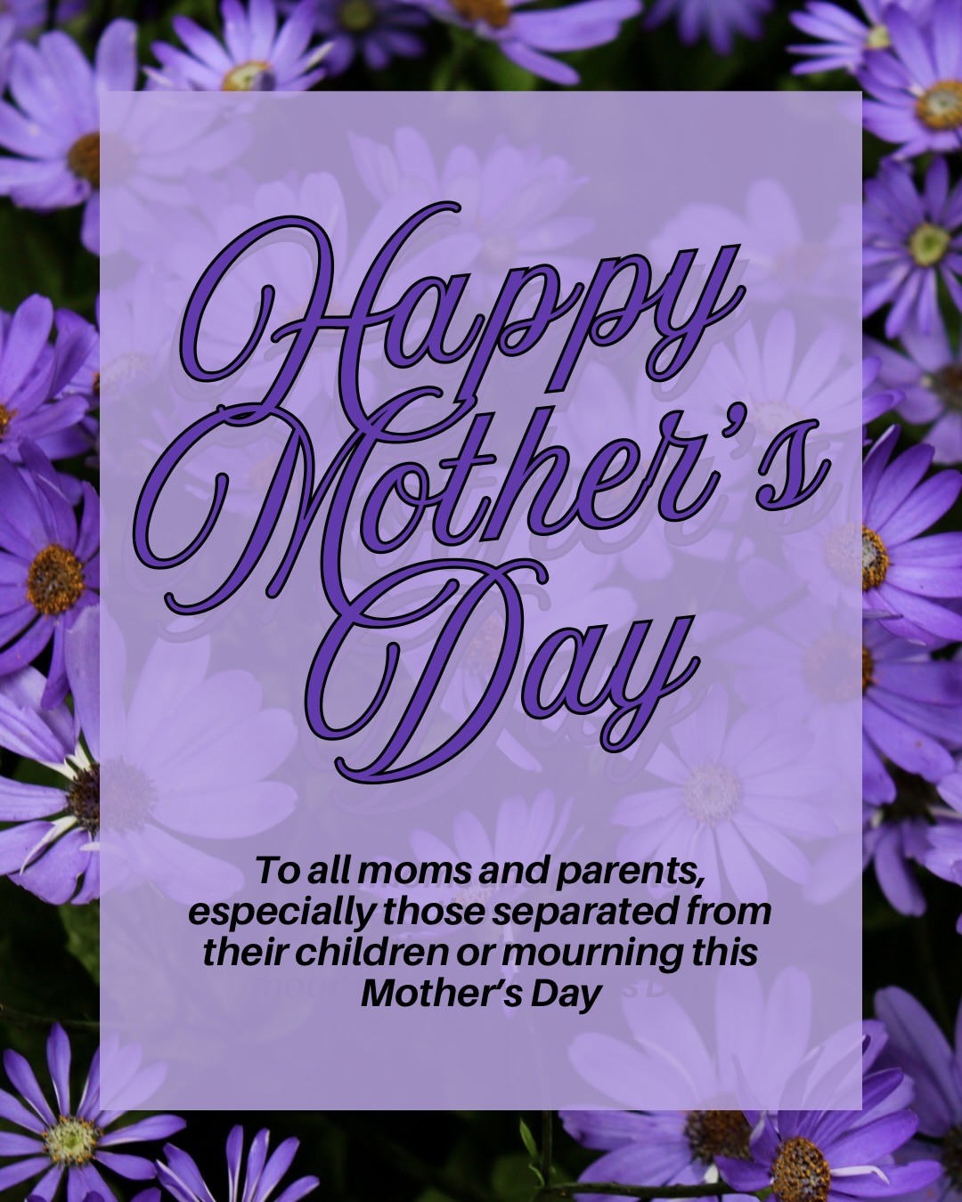Mother’s Day looks different for everyone. There’s no right way to feel today. Whatever this day brings up for you, it’s valid. To anyone carrying grief today, in any form, we’re with you and sending love. To every parent navigating struggle and resistance, we stand with you, always.
#ParenthoodIsPolitical #MothersDay #FreeBlackMamas