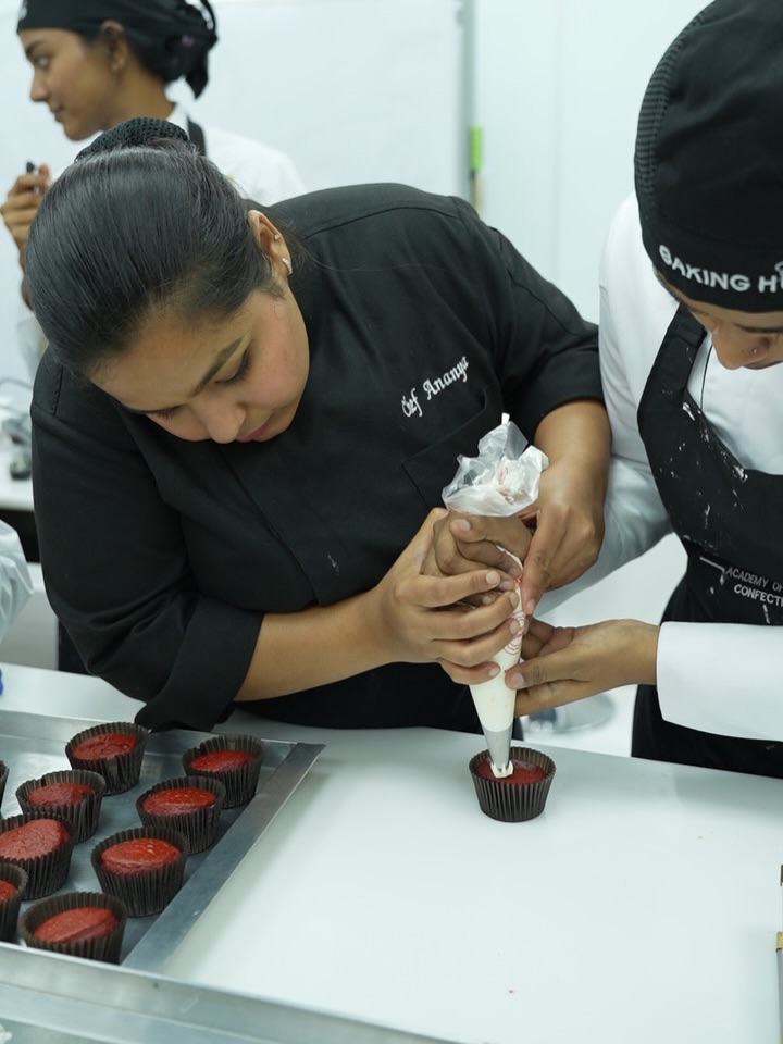 Today was all about piping & cupcakes — and a lot of hand-holding. 🤝
Every baker weighed, mixed, baked & piped their own cupcakes with mentors guiding every step, every swirl, every doubt. 🌀
Because at Baking Hub, you’re never alone in your baking journey. We hand-hold you until you can create on your own. 🤍
First swirl shaky. Second steady. Third pure pride. 🥹🧁
Day 3 done. Onwards & upwards!
#bangalorebakingclass #bestbakingclass #bakingcertification #PipingPractice #Cupcakes Hand Holding Mentorship, Learn Baking, Baking Journey, Baking Hub Bangalore, Baking Hub, Baking Hub Academy