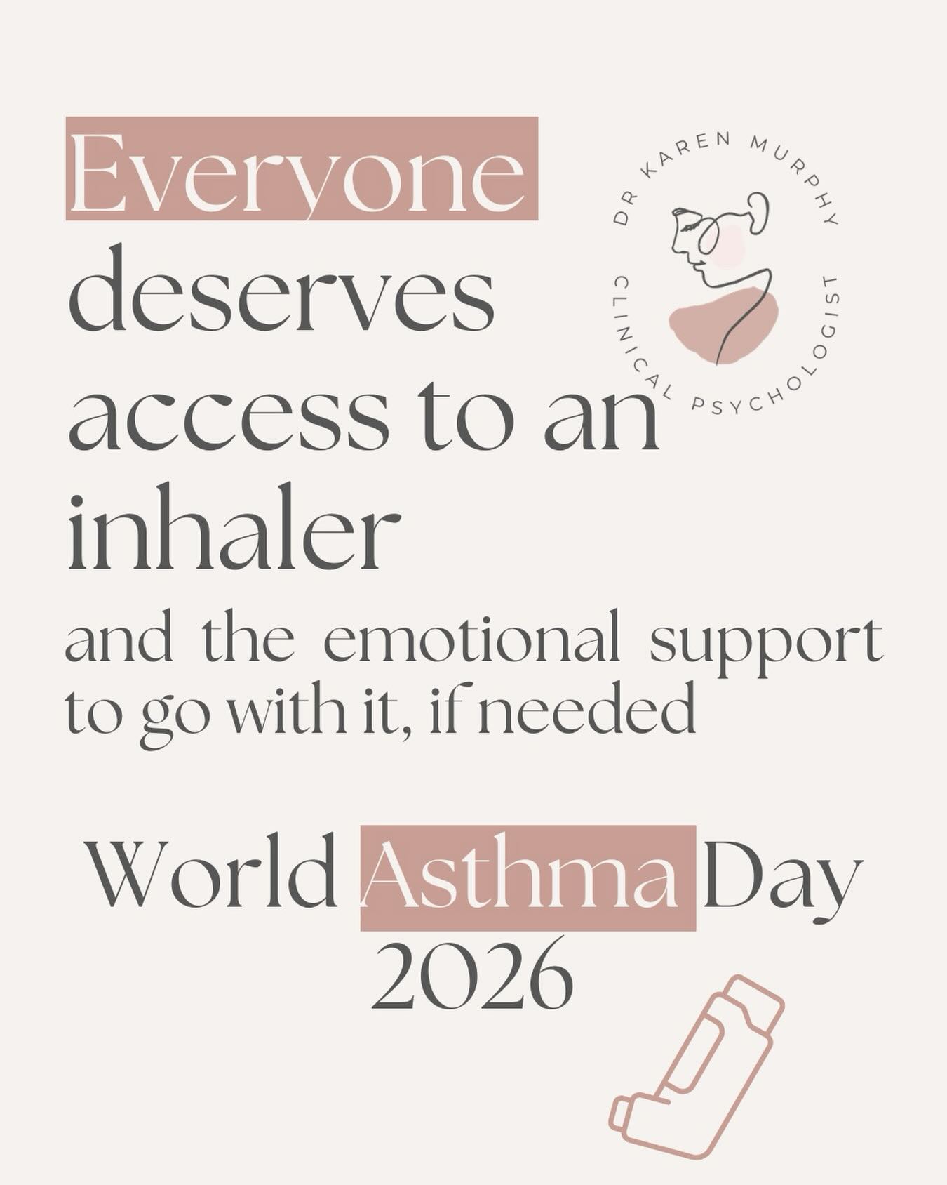 Today is World Asthma Day 🌍
This year’s global theme is all about access to the right inhalers — and in the UK, we’re lucky that the NHS means cost isn’t usually the barrier.
But for many of the families I work with, the barrier is something else entirely.
It’s the child who finds it hard to use their inhaler at school because they don’t want to seem different.
It’s the parent who lies awake running through worst-case scenarios, even on a good night.
It’s the anxiety that quietly wraps itself around what should feel like a manageable condition.
Having the inhaler in the bag doesn’t always mean the family feels safe. And that gap between medical access and emotional wellbeing is exactly where psychological support comes in.
If asthma or allergies are affecting your family’s confidence, anxiety levels, or day-to-day peace of mind, please know that there are people and resources available to help you. You are not alone. 🤍