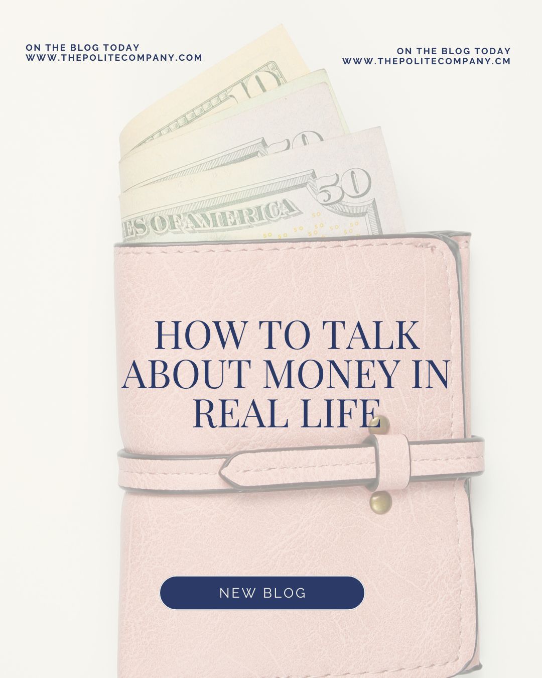 Our new blog is up, and we’re talking about five common money conversations most of us would rather avoid.
I'd love to hear what you think of it.
#ThePoliteCompany #MoneyManners #EtiquetteTip
