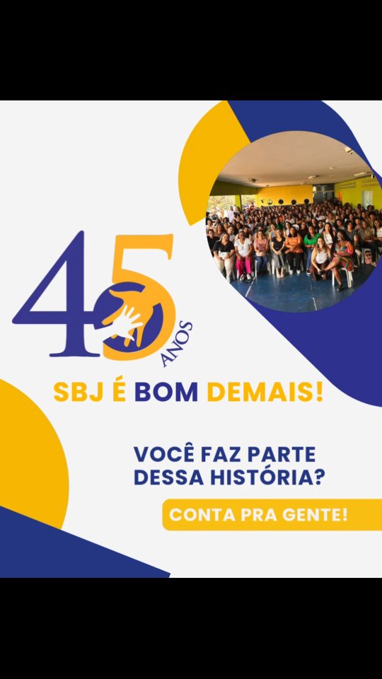 O Social Bom Jesus é feito de histórias, encontros e transformações que atravessam gerações.
✨️❤️Queremos ouvir você: conte nos comentários como o SBJ fez parte da sua vida, da sua família ou da sua comunidade?