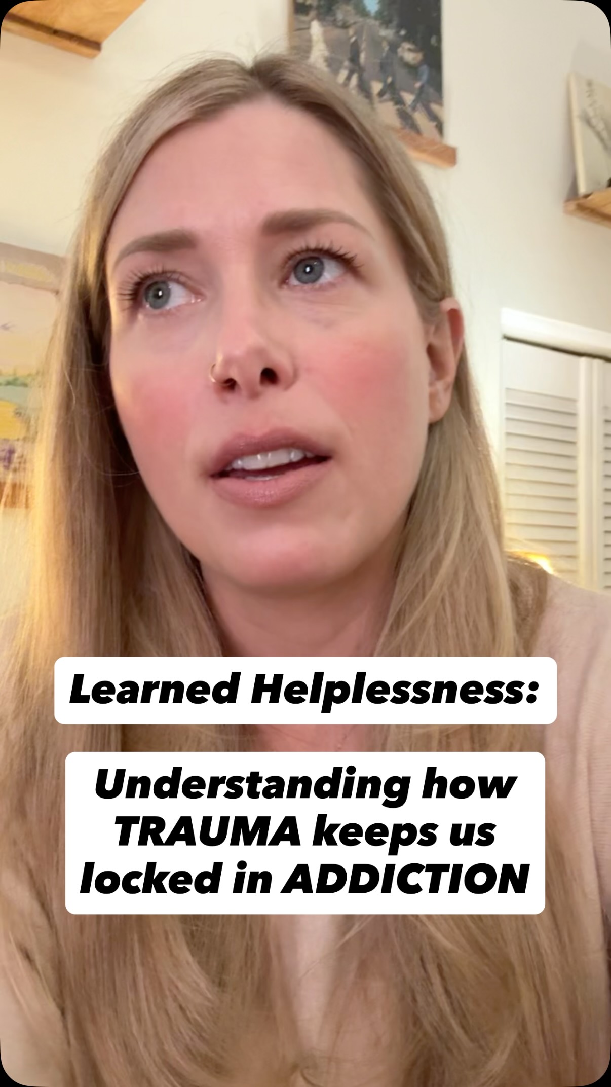 We all need help reclaiming our agency 🫶🏼
#traumarecovery #healing #sobercurious #sobriety #learnedhelplessness