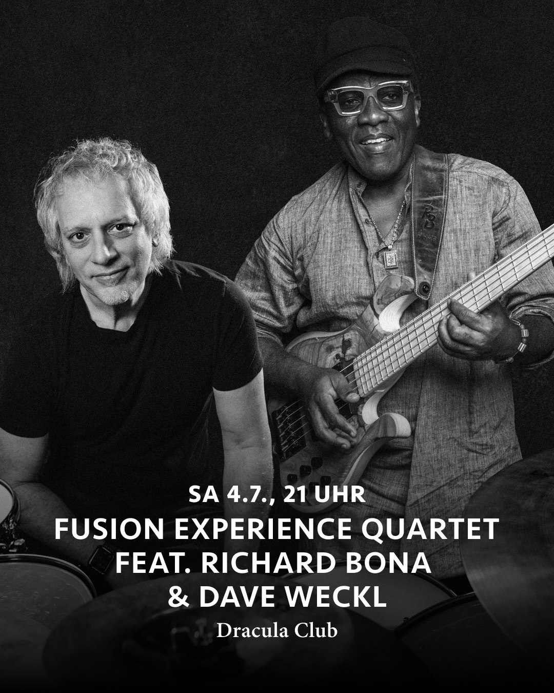 Fusion Experience Quartet feat. @richardbonaofficial & @officialdaveweckl
July 4, 2026 @festivaldajazz @stmoritz
Info & tickets
festivaldajazz.ch