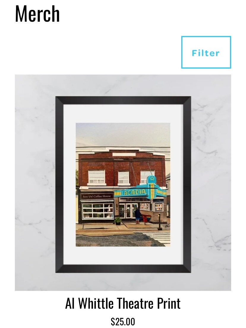 Exciting update 🎬✨
You can now bring a piece of the magic home!
Pleased to share that reproduction prints and greeting cards featuring the iconic @alwhittletheatre are now available for sale online in their merch shop and at the theatre! ❤️
‼️www.alwhittletheatre.com/merch
🎥 Support local art and cinema!
🎞️ This historic cinema is located at 450 Main Street in downtown Wolfville.
Be sure to follow them on Instagram for upcoming show dates @alwhittletheatre !
.
.
.
.
.
.
#alwhittletheatre #wolfvillens #annapolisvalley #wolfvilleevents #supportlocalart