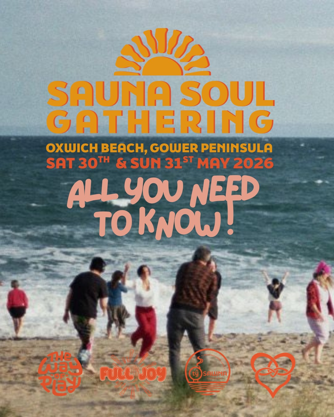 ⚡ALL YOU NEED TO KNOW for the Sauna Soul Gathering⚡
PLUS there are a few spaces left! 🌞
Sat 30 – Sun 31 May 2026 🌊🌿
📍Oxwich Beach | Gower Peninsula
🎟️ Tickets £90 (day tickets available too)
Come awaken your wild being. Connect to land, sea, body, and community. Play, sing, dance, and relax on the magical shoreline of Oxwich Bay in South Wales. 💃🌊🕺
Come as you are. Leave a little more alive!🌿
We are so looking forward to welcoming you to the wild welsh coast and gathering together 🌿🌞💛
Eventbrite ticket is in our bio 🐚✨
@gwyrsoul @ecstaticdancewales_ @fulljoycommunity @the.wayofplay #saunacampout #saunaevent #saunasounds #saunagathering
