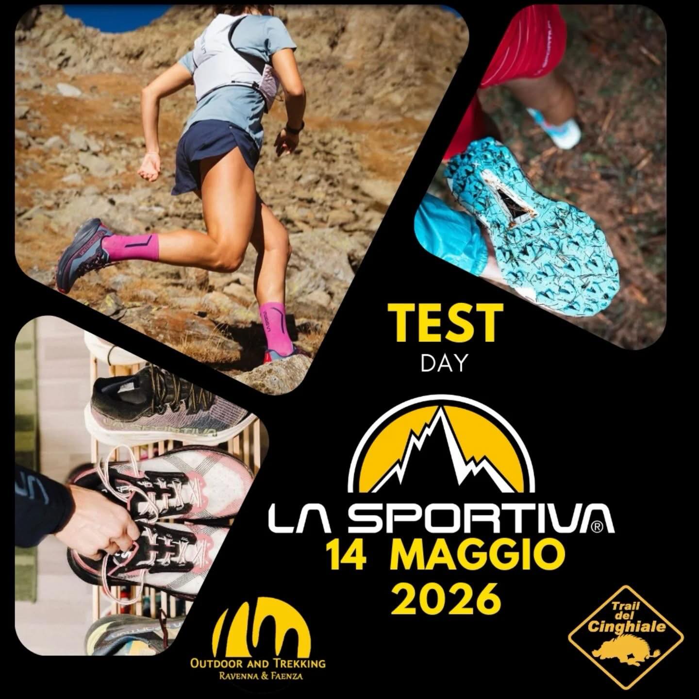 Test LA SPORTIVA Trail Running
📆 Giovedì 14 maggio 2026
🕡 Ore 18.30
📍 @lasabbiona_agriturismo , Via di Oriolo 10 - Faenza (RA)
Test esclusivo delle nuove calzature trail La Sportiva:
👟 Prodigio 2
👟 Prodigio Max
👟 Prodigio Pro
In collaborazione con:
@trail_del_cinghiale
@leopodistica
@outdoorandtrekking
Fai la tua prova su un percorso tracciato dove potrai testare le calzature direttamente sul terreno e sentirne le vere prestazioni.
Al termine della prova possibilità di cenare presso l’Agriturismo La Sabbiona con il seguente menù:
🍝 Tagliatella al ragù, tagliere misto di formaggi e salumi con piadina di farro € 22,00 (bevande escluse)
🍃 Possibile menù vegano in alternativa.
Stuzzicheria per chi non si ferma a cena.
Per garantire la migliore organizzazione possibile, compilare il seguente modulo per l’adesione 🐗
https://docs.google.com/forms/d/e/1FAIpQLSc-VQtmgJPqPcwOC8xERfDAA-N62ZdtBwTj52PPdl0zNmBx-w/viewform?usp=dialog
Per informazioni: @leonardocallini 3398854372 whatsapp.