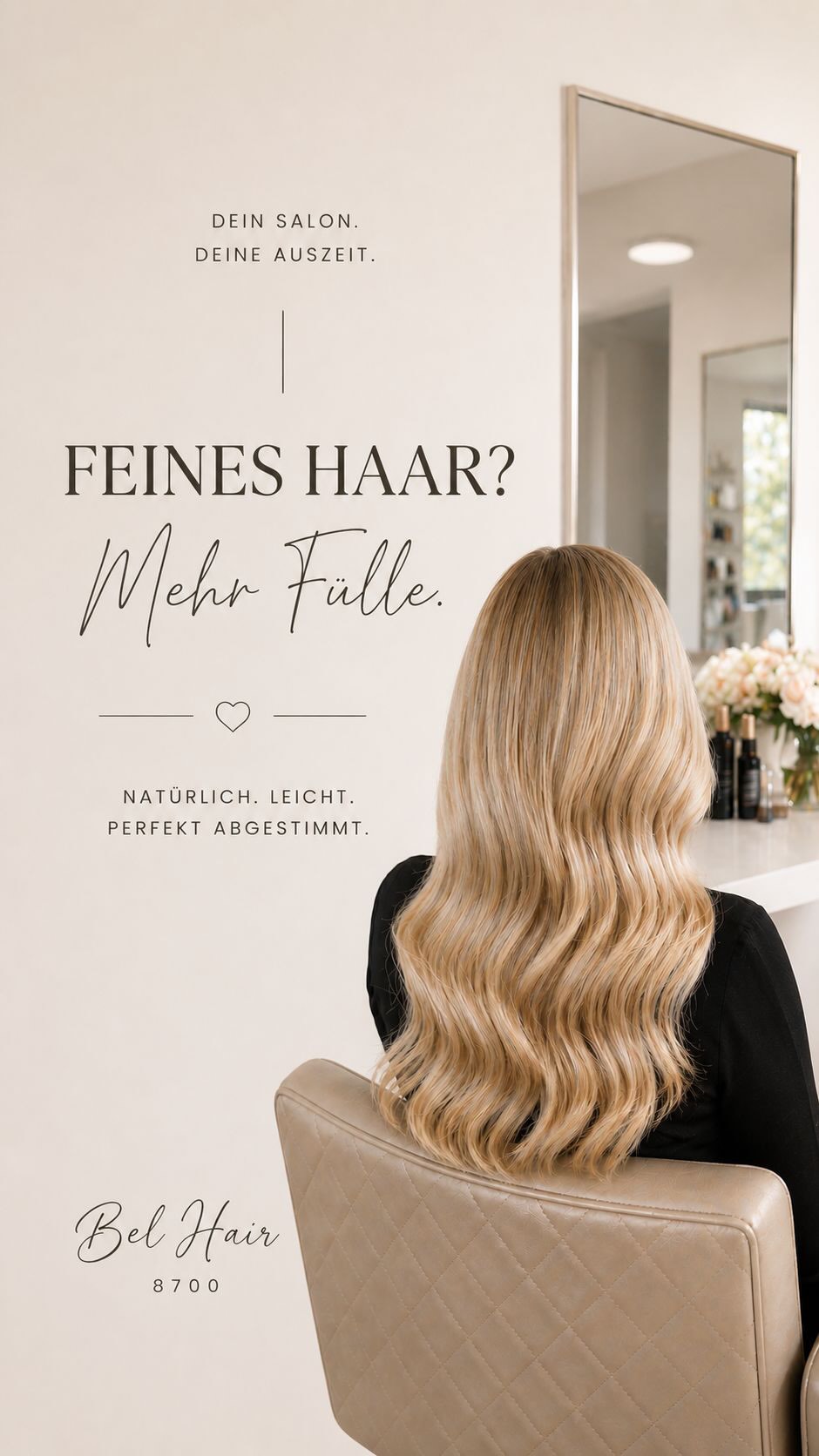 Extensions für feines Haar?
Ja . aber richtig.
Denn feines Haar verzeiht keine Fehler.
Zu viel Gewicht, falsche Platzierung…
und es wirkt sofort unnatürlich.
Bei uns geht es nicht um „mehr Haare“.
Sondern um das richtige Gefühl.
✨ Leicht
✨ Unsichtbar
✨ Perfekt auf dich abgestimmt
Damit du dich wieder wohlfühlst
bei jedem Blick in den Spiegel. 🤍
📍 Bel Hair Küsnacht
#extesions #feineshaar #haarverdichtung
#zürich #küsnacht natürlichextensions
haarexperte vorhernachher hairgoals
schweizerfriseur belhair verwoehnerlebnis
mehrfülle haarinspiration