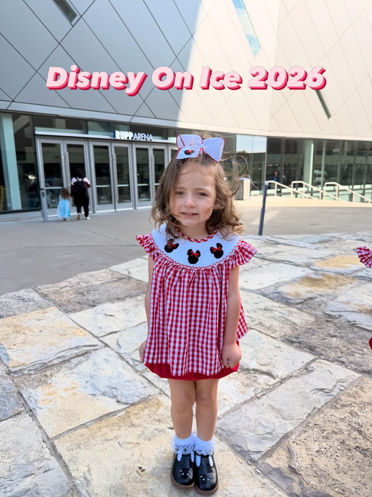 Disney on Ice was so much fun! This year felt extra special because we got to bring my nieces, sister-in-law, and mom along. Watching my Mickey-loving nieces light up when they saw him for the first time was just the best—and Caroline loved sharing the experience with her little besties.
The show itself was amazing too! We saw so many of our favorite characters, including quite a few we’d never seen on ice before.