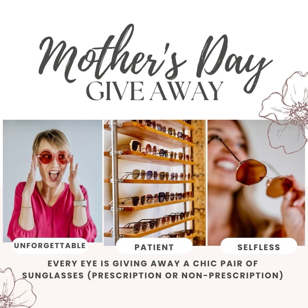 😎Help us celebrate the amazing moms in our lives with our Mother’s Day Giveaway!
Nominate your special mom(s) to win a chic pair of sunglasses (prescription or non-prescription) from Every Eye.
Entering is simple 👇:
💗 Comment 3 words that best describe your MOM(S)
💗 Tag your nominee(s) in the comments
Because the best moms deserve to shine ✨
One random winner will be announced on Monday, May 10th.
Share and Shout—>> GO!!!