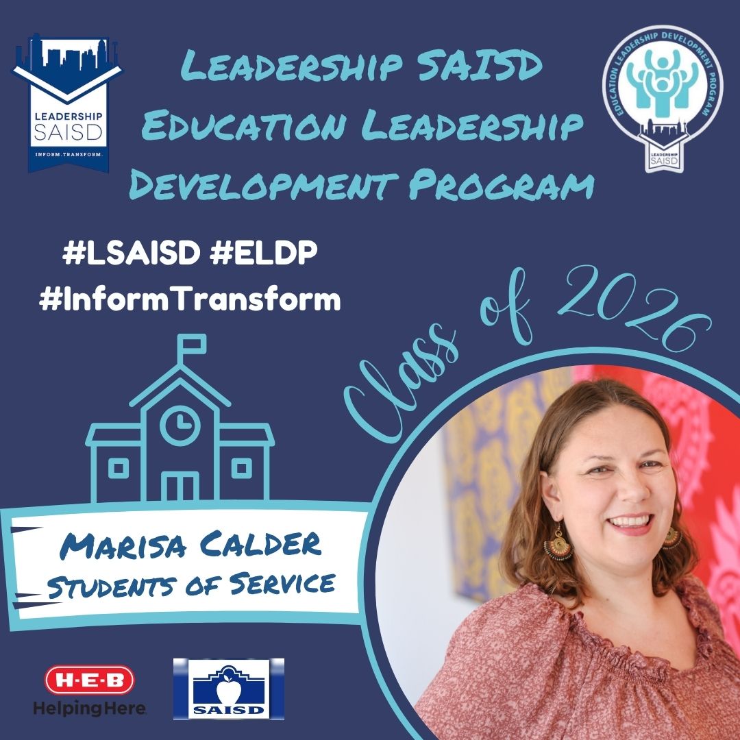 #ELDP Class of 2026 Spotlight ✨ Marisa Calder is the Director of Operations for Students of Service @sossanantonio, a 501c3 nonprofit organization dedicated to developing global citizenship in youth through local service-learning and meaningful travel abroad experiences. She leverages her professional background in international education, as well as her own high school study abroad experience as a Rotary Youth Exchange student in Hungary, to manage SOS’s programs, run day-to-day operations, and cultivate new partnerships.Marisa attended Trinity University, where she majored in Political Science and Chinese Language and participated in the State Department’s Critical Language Scholarship Program. She went on to earn her Master’s degree in Global Policy Studies from the LBJ School of Public Affairs at the University of Texas at Austin with a focus on Nonprofit Management. Previously she served as a Consular Fellow at the U.S. Embassy in Beijing and held roles in international student affairs and study abroad at ISEP Study Abroad, University of Texas at Austin, and the University of the Incarnate Word. #LSAISD #informtransform #publiceducation Thank you to our 2026 Program Sponsors @heb and @sanantonioisd