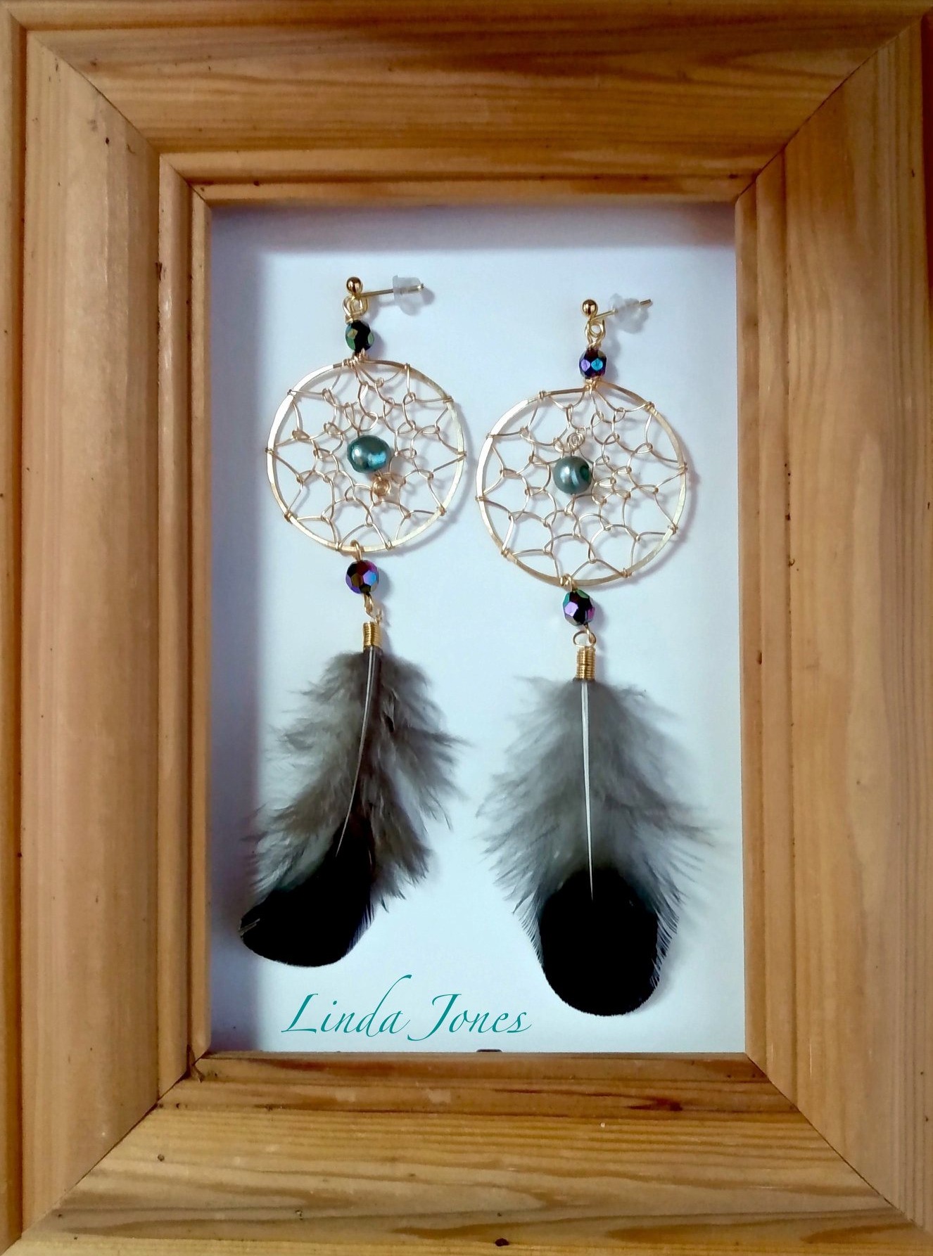 Pearls of wisdom Dreamcatcher Earrings β€οΈ