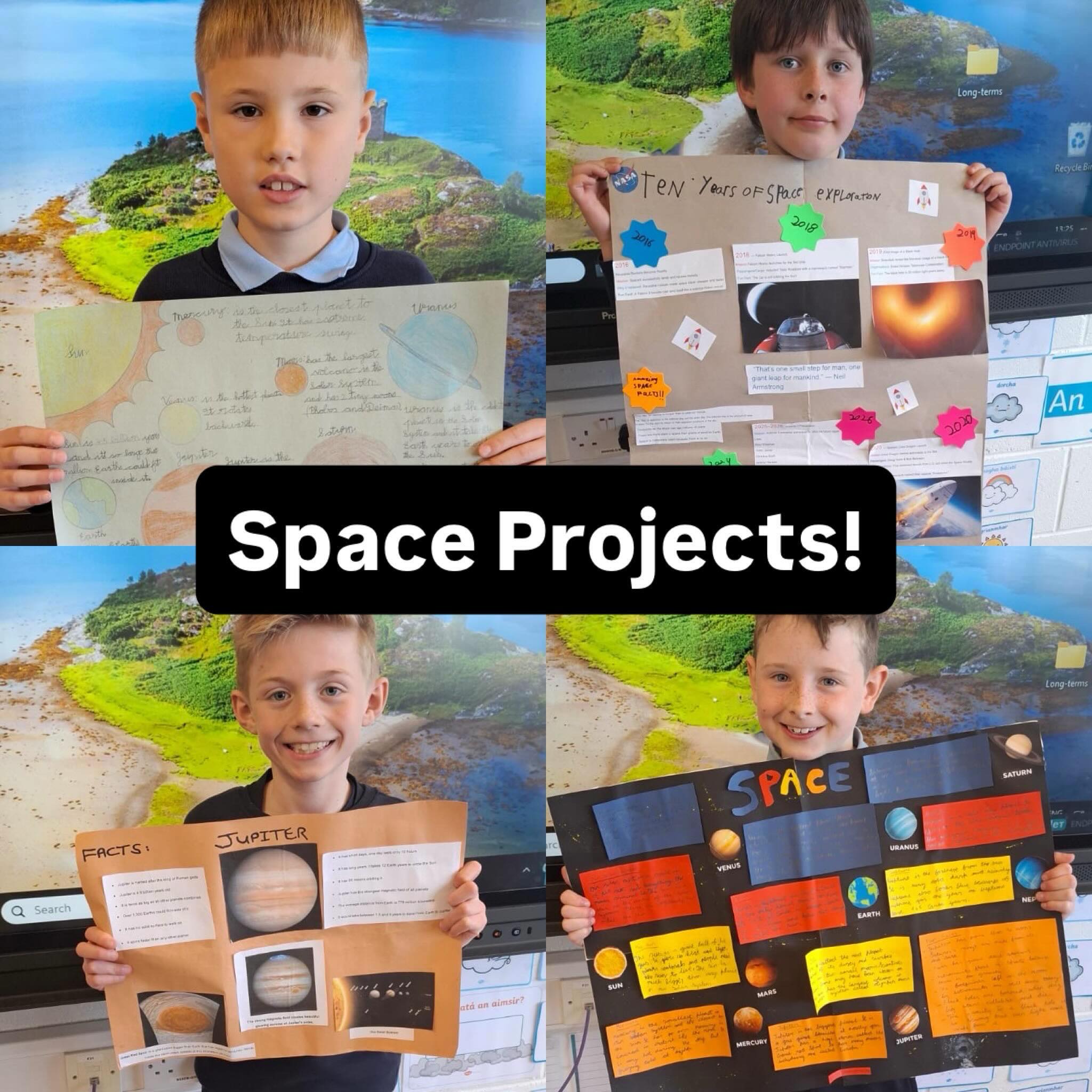 2nd Class boys have been studying space and the planets. The result is some amazing projects on an aspect of space or space travel that they were interested in. Well done boys! 🚀☄️🛰️🪐🔭🧑🚀 #stemeducation #activelearning #árndíchealligcónaí