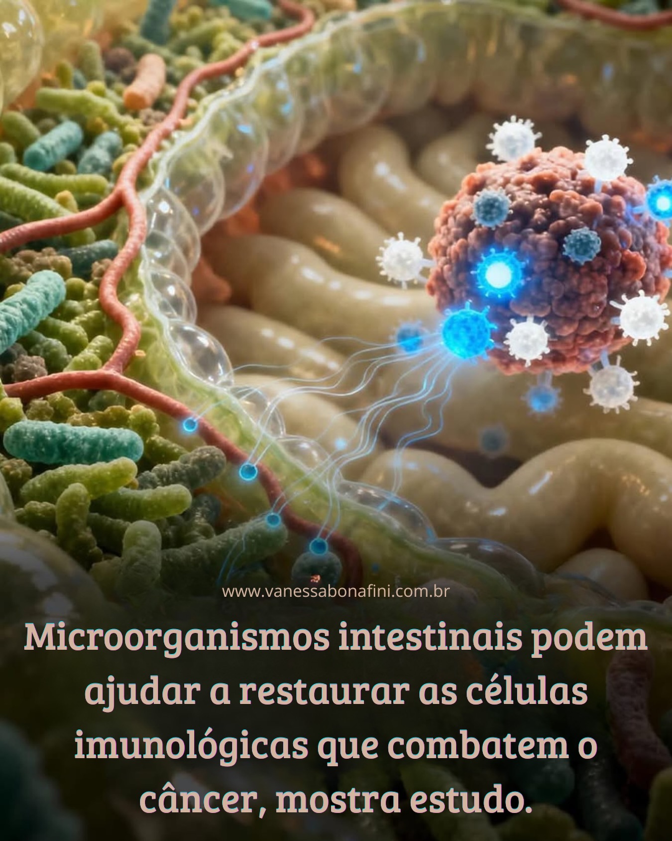 O intestino pode influenciar a força do sistema imune contra o câncer?
Um novo estudo publicado na revista Immunity trouxe uma descoberta fascinante, em modelos animais de melanoma, uma dieta rica em fibras ajudou o microbioma intestinal a produzir mais ácidos graxos de cadeia curta, especialmente o butirato.
E por que isso importa?
Porque o butirato parece atuar diretamente nas células T CD8+, células do sistema imunológico responsáveis por reconhecer e destruir células tumorais. Com o tempo, essas células podem ficar “exaustas” diante da presença contínua do câncer. Mas, nesse estudo, o butirato ajudou essas células a recuperarem características mais jovens, ativas e eficientes.
Os camundongos com maior ingestão de fibras desenvolveram tumores mais lentamente e permaneceram livres de câncer por mais tempo. Mas aqui está o ponto importante: esse efeito desapareceu em animais sem células T, mostrando que o benefício dependia da resposta imunológica, não de um efeito direto da fibra sobre o tumor.
Isso reforça algo que venho falando há muito tempo. O corpo não funciona em partes separadas.
Intestino, alimentação, metabolismo, microbioma, inflamação e imunidade estão profundamente conectados.
Mas também precisamos ter consciência, esse ainda é um estudo pré-clínico, feito em animais. Não significa que fibra “cura câncer”. Significa que a ciência está confirmando, cada vez mais, que o terreno biológico importa e que aquilo que comemos pode conversar com o sistema imunológico de formas muito profundas.
Cuidar do intestino é cuidar da imunidade.
Cuidar da alimentação é cuidar do ambiente interno.
E fortalecer o terreno pode ser uma das estratégias mais inteligentes para apoiar o corpo durante a jornada oncológica.#microbioma #intestino #holistic .
Fonte:https://pubmed.ncbi.nlm.nih.gov/41187761/