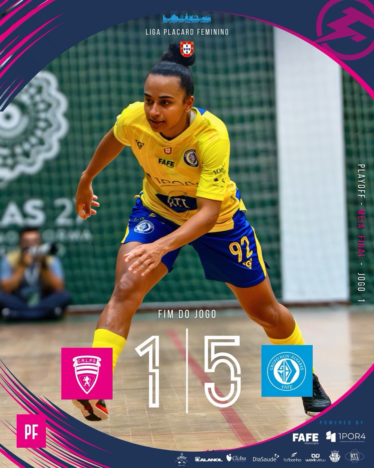 Resultado Final ⏹️ #LPSGNA
Leões Porto Salvo 1-5 Nun’ Álvares
#peloGRUPOporFAFEparaVENCER