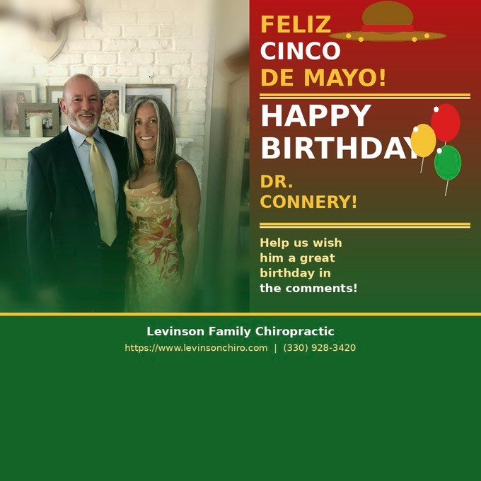 Happy Cinco de Mayo AND happy birthday to Dr. Connery! š
Double the reason to celebrate today!
Drop a birthday wish for him in the comments!
š Link in bio
#CincoDeMayo #HappyBirthday #CuyahogaFalls #AkronOhio #FamilyChiropractic