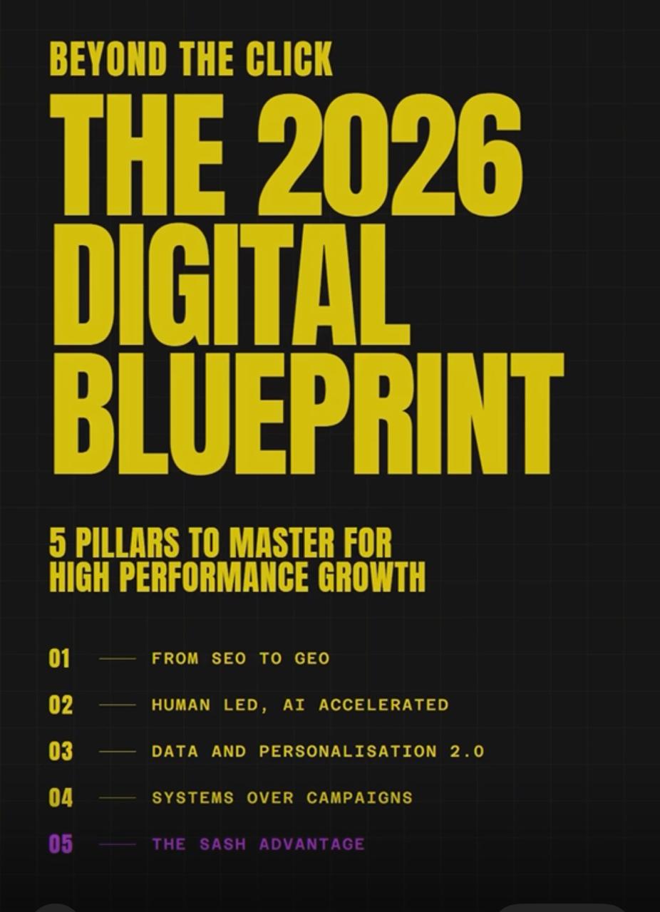 The rules of digital marketing didn't just change; they were rewritten. 📖✨
As we move through 2026, the gap between "good" and "growth-driven" marketing is widening. It’s no longer enough to just be "online". To dominate, you have to be authoritative.
At Sash Digital, we’re seeing a massive shift:
1️⃣ Search is conversational: SEO is now GEO. If you aren't the answer, you're the background noise.
2️⃣ Trust is the new currency: High-fidelity design + human storytelling = conversion.
3️⃣ Systems > Tactics: We don't just "do ads". We engineer "liquid" experiences that adapt to your user's behaviour.
The brands that win this year will be those that use AI as their workhorse and Human Connection as their face.
🚀 Is your strategy built for 2026 or stuck in 2023? Let’s bridge the gap. Tap the link in our bio for a strategic tech & marketing audit.
#DigitalMarketing #MarketingTips #MarketingStrategy #GrowthMarketing #AIinMarketing #SocialMediaMarketing #OnlineBusiness #EntrepreneurLife #BusinessGrowth #ContentMarketing #BrandBuilding #MarketingAgency #MarketingLife #StartupGrowth #SmallBusinessTips #ScaleYourBusiness