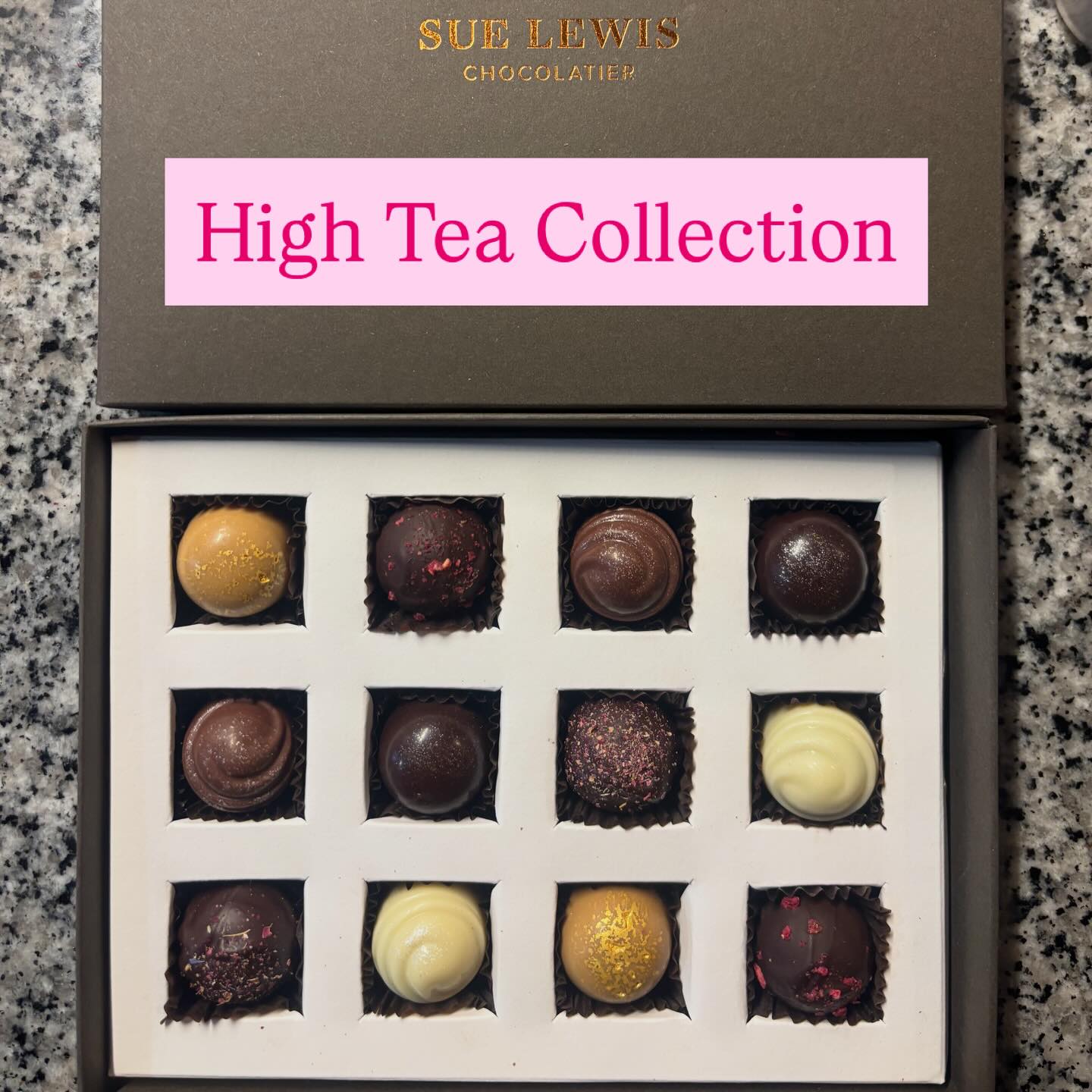 Sue has create something special for Mothers Day this year… high tea in a box of chocolates;
🥂 Voyager Sparkling Rose
🥒 Cucumber Sandwich
🍋 Lemon & Pistachio Meringue
🫖 Teassential Earl Grey Tea
🍓 Strawberry Shortbread
🍃 Raspberry Strawberry Gum
Pre-packed and ready to go… limited stock