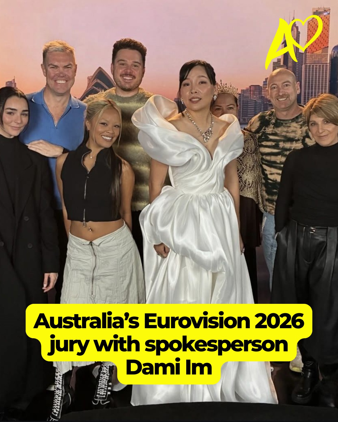 Here are the members of Australia's jury with spokesperson Dami Im for Eurovision 2026!
Australia’s Eurovision 2026 Jury:
- Director, choreographer and performer Kelley Abbey
- Singer Erica Padilla (Australia Decides 2022)
- Entertainer and performer Hans the German (Matt Gilbertson)
- Singer, actress & internet personality Indiana Massara
- Radio presenter and host Mitch Churi
- Music producer & member of Electric Fields Michael Ross (Eurovision 2024, Australia Decides 2019)
- Music industry producer Millie Millgate
#eurovision #esc #sbseurovision #eurovision2026 #esc2026