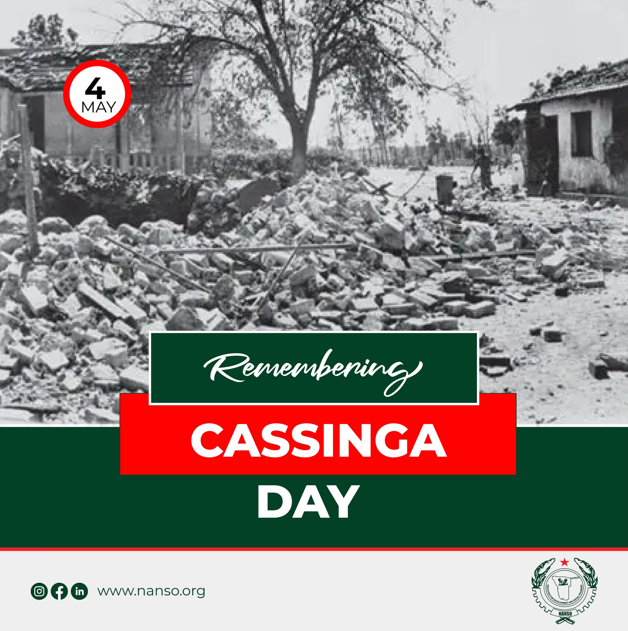 NANSO joins the nation in remembering 4 May 1978, a day of unmeasurable sacrifice. We stand on the shoulders of giants who fought for a free Namibia, and today we turn our sorrow into strength and our gratitude into action.💚✊🏾
