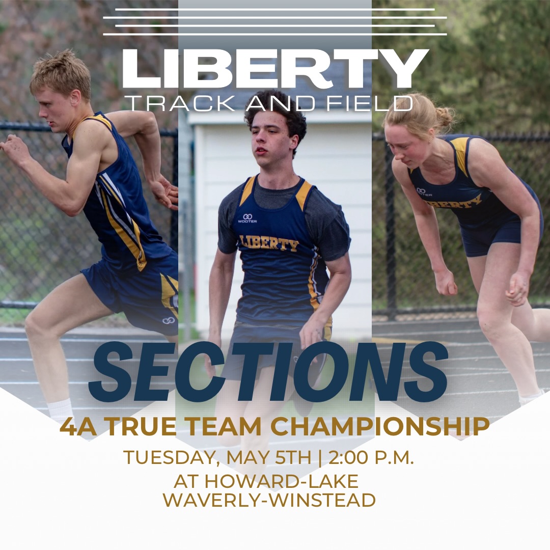 This afternoon, our Liberty Track and Field Team is set to compete in the Section 4A True Team Sectional at Howard Lake-Waverly-Winsted High School.
———
With 21 schools and over 1,300 athletes participating, this meet serves as the first championship meet of our Lions’ 2026 Season.
In this unique Minnesota competition, every athlete’s performance contributes to the team’s overall score. The top-scoring team advances to the True Team State Meet, while teams placing 2nd through 5th enter a wildcard pool for a chance to qualify.
———
Conference is right around the corner: Go Lions!